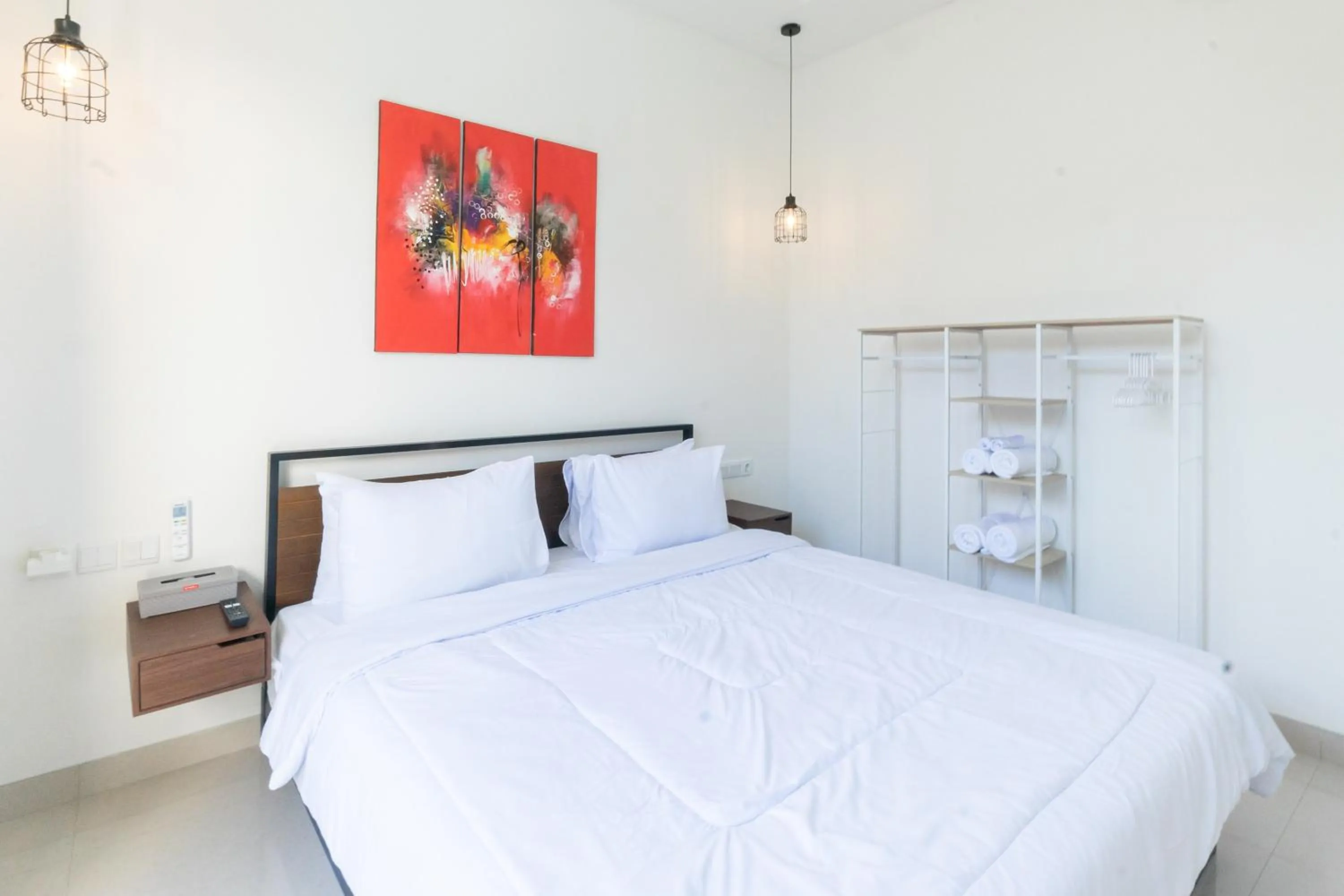 Bed in Villa Berlian Kuta