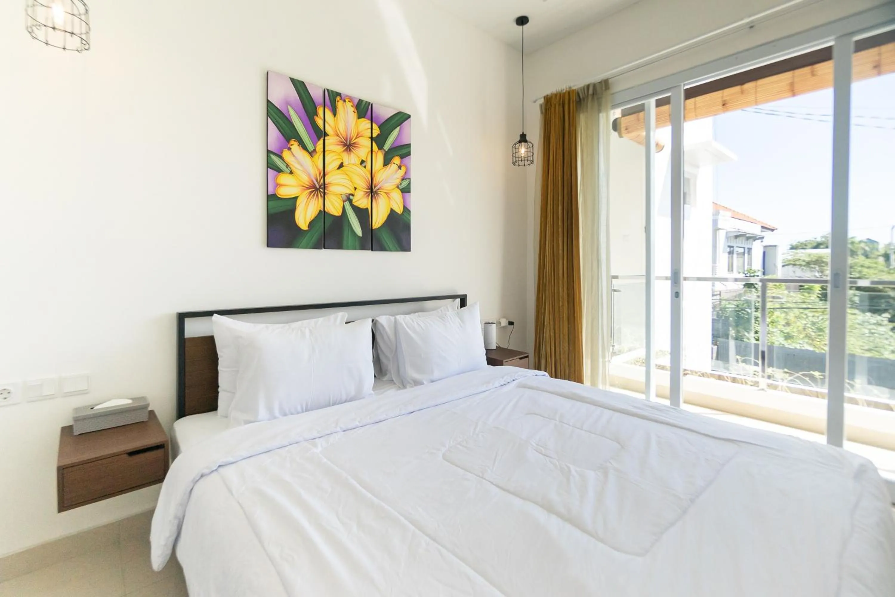 Bed in Villa Berlian Kuta