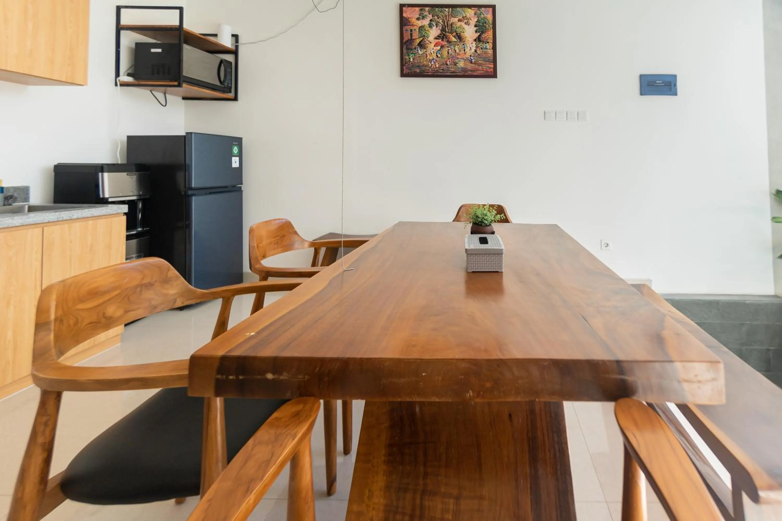 Kitchen or kitchenette in Villa Berlian Kuta