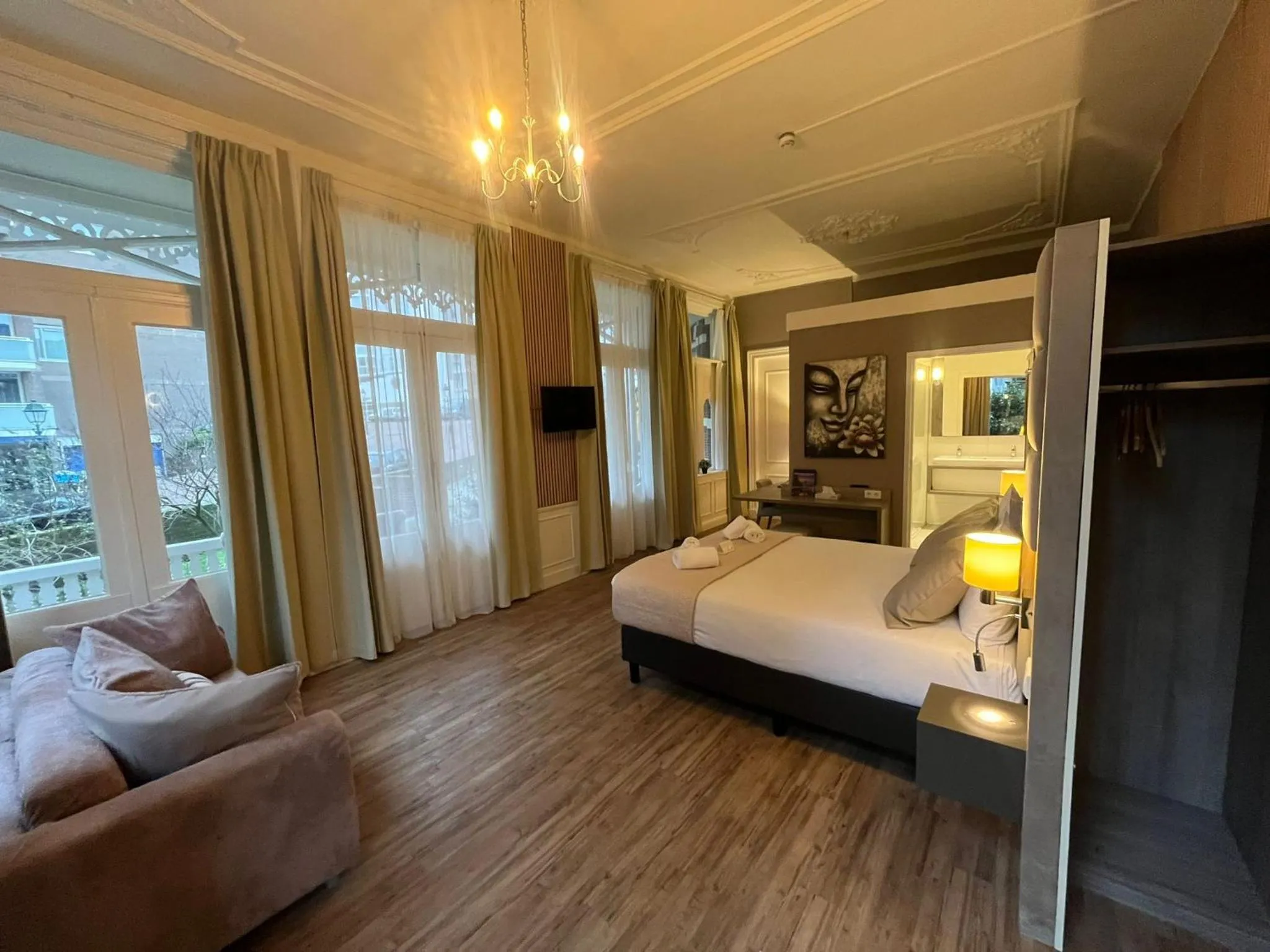 Bed in Hotel Andante aan Zee