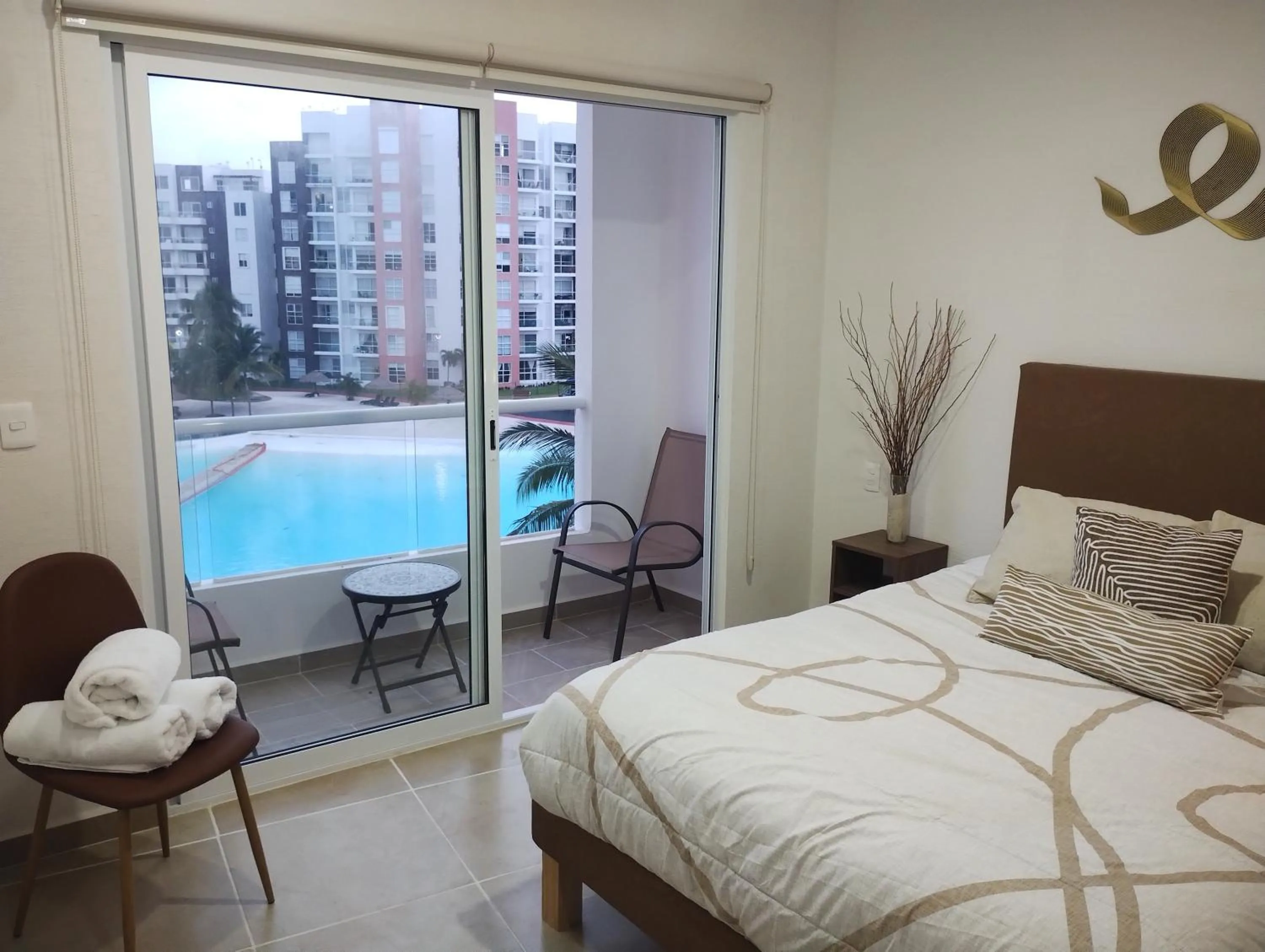 Bed in Departamento tres listones