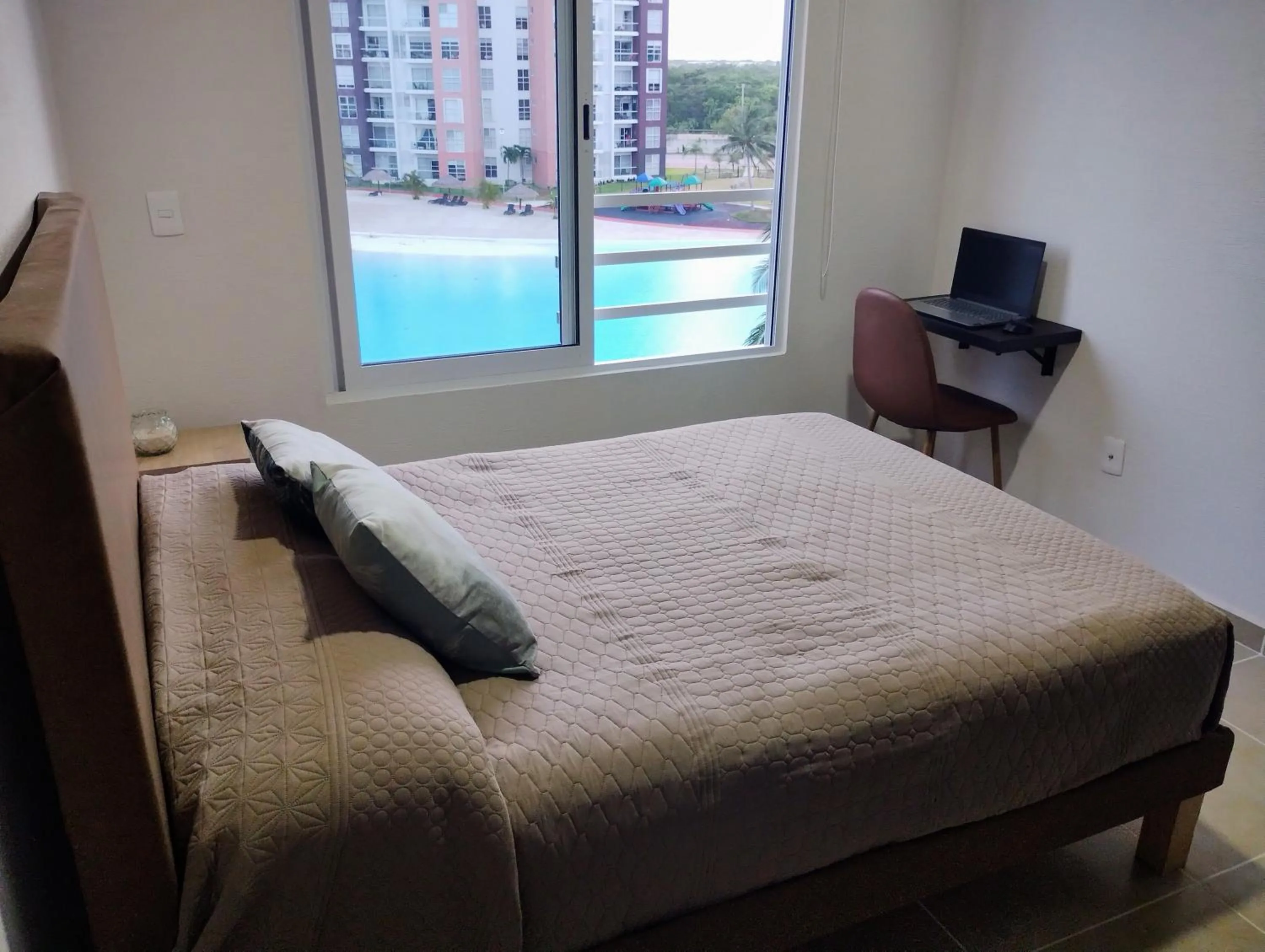 Bed in Departamento tres listones