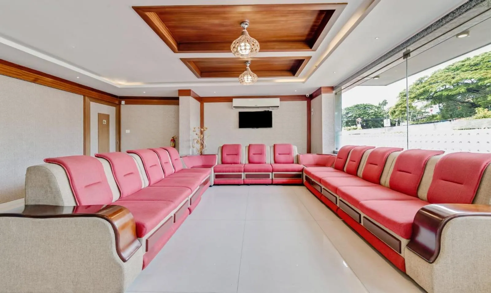 Seating area in Amala's Residency