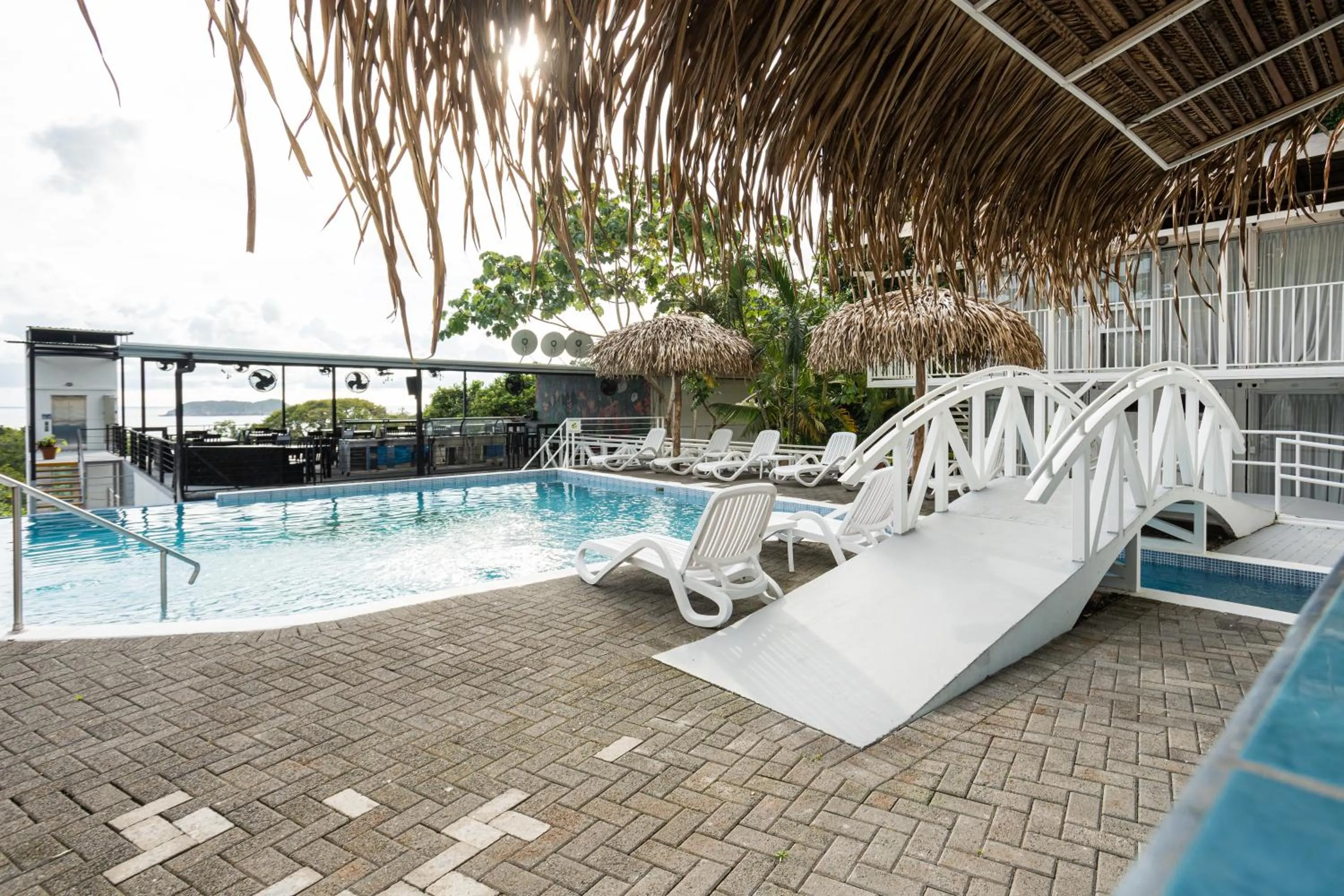 Swimming pool in El Faro Containers Beach Hotel