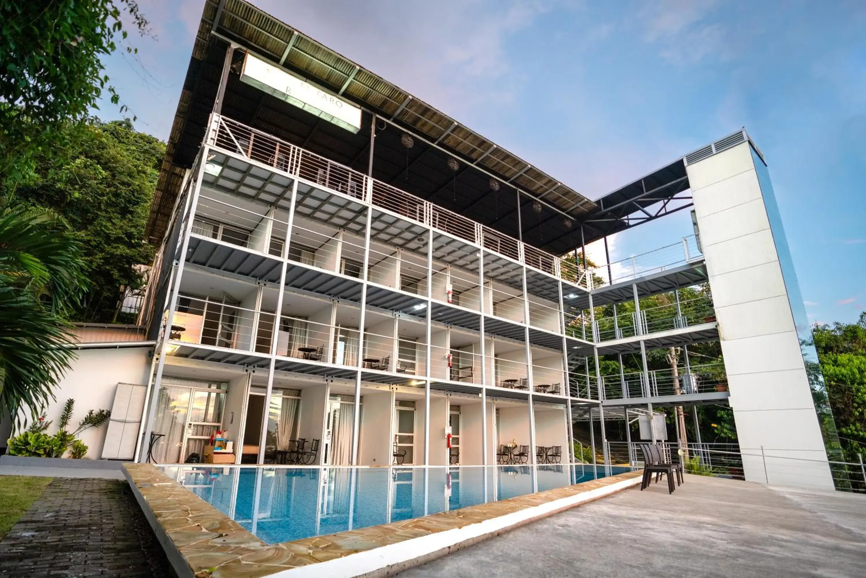 Property building in El Faro Containers Beach Hotel Property building in El Faro Containers Beach Hotel