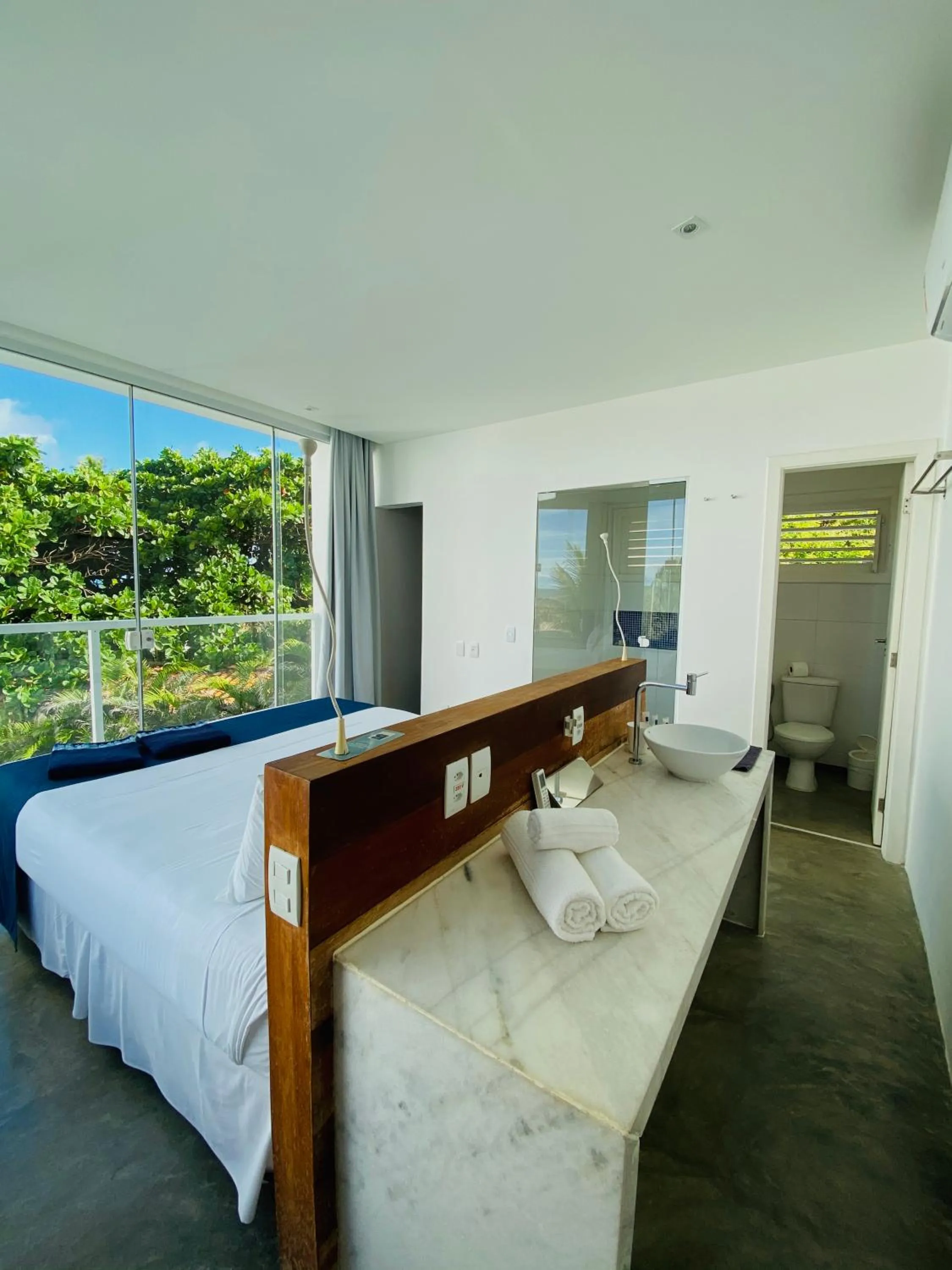 Bed in B Blue Beachouses