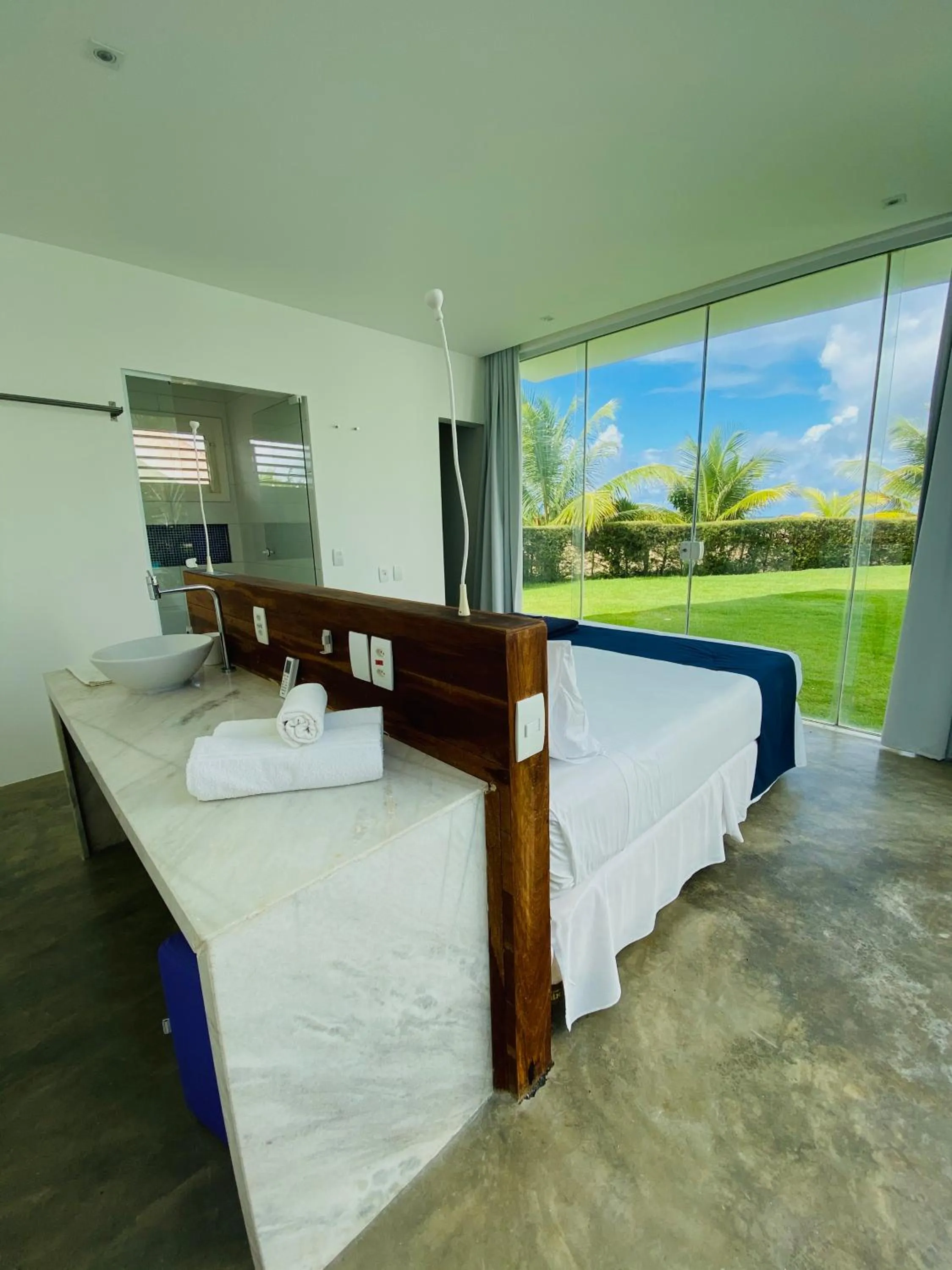 Bed in B Blue Beachouses