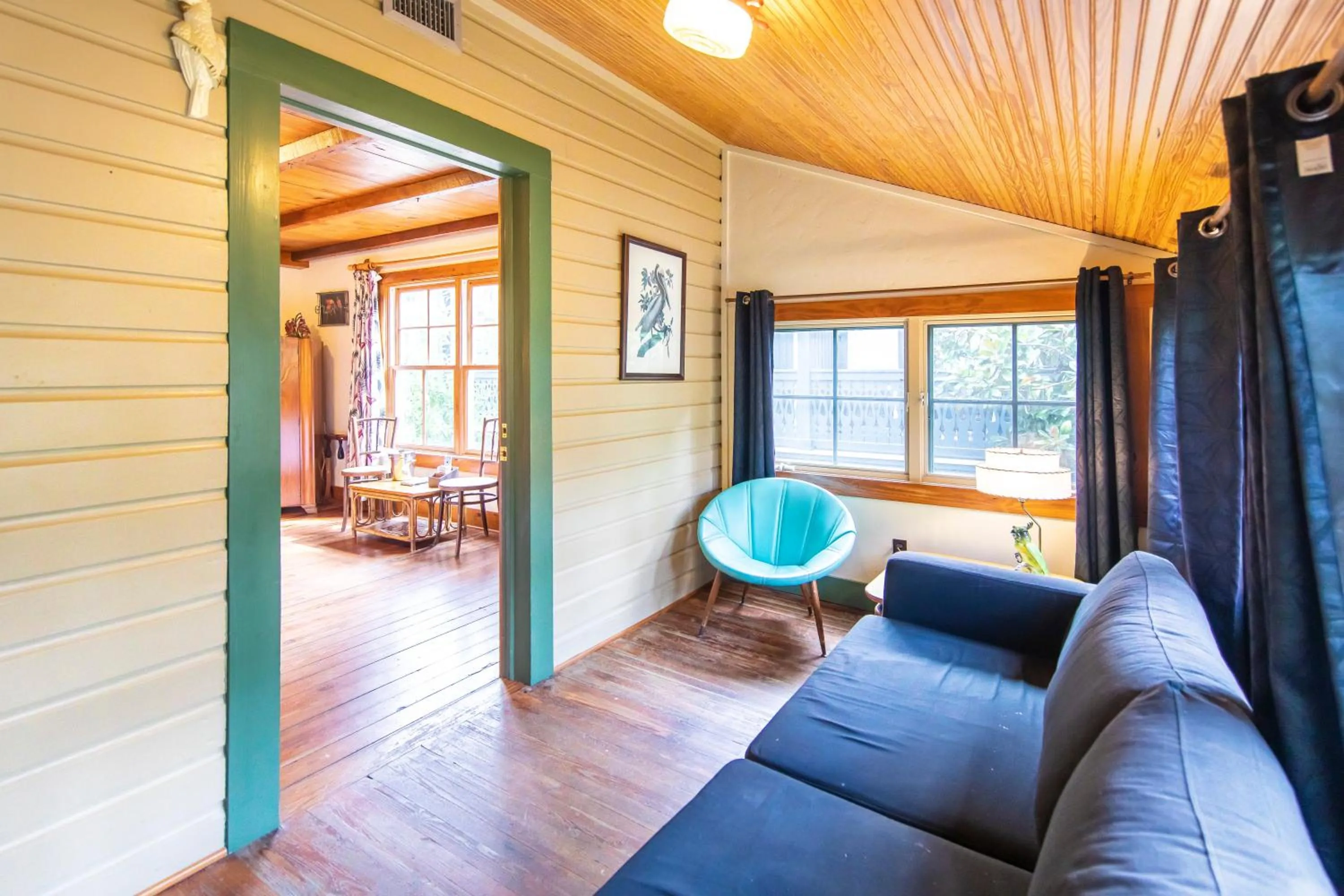 Seating area in Hibiscus Coffee & Guesthouse