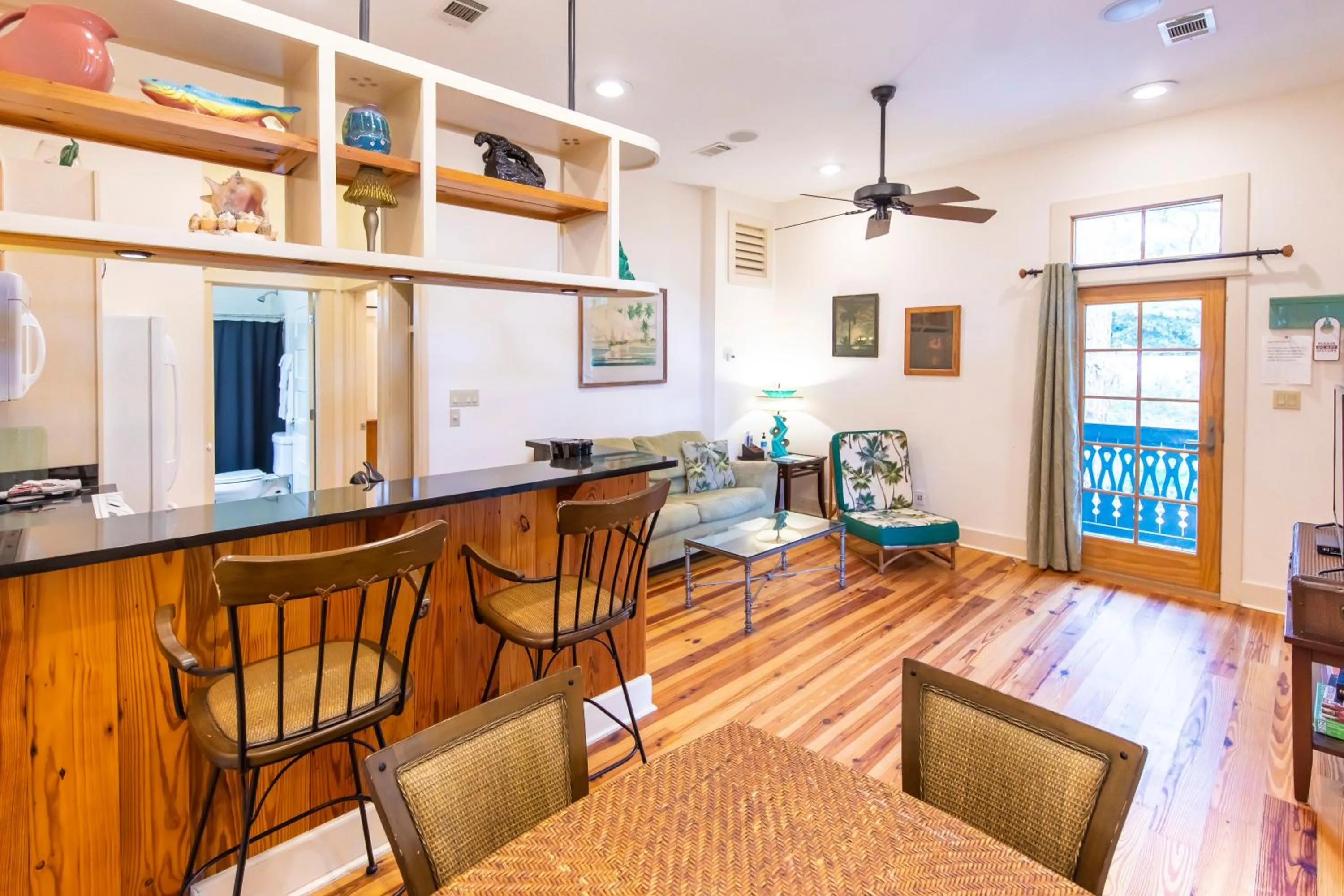 Living room in Hibiscus Coffee & Guesthouse