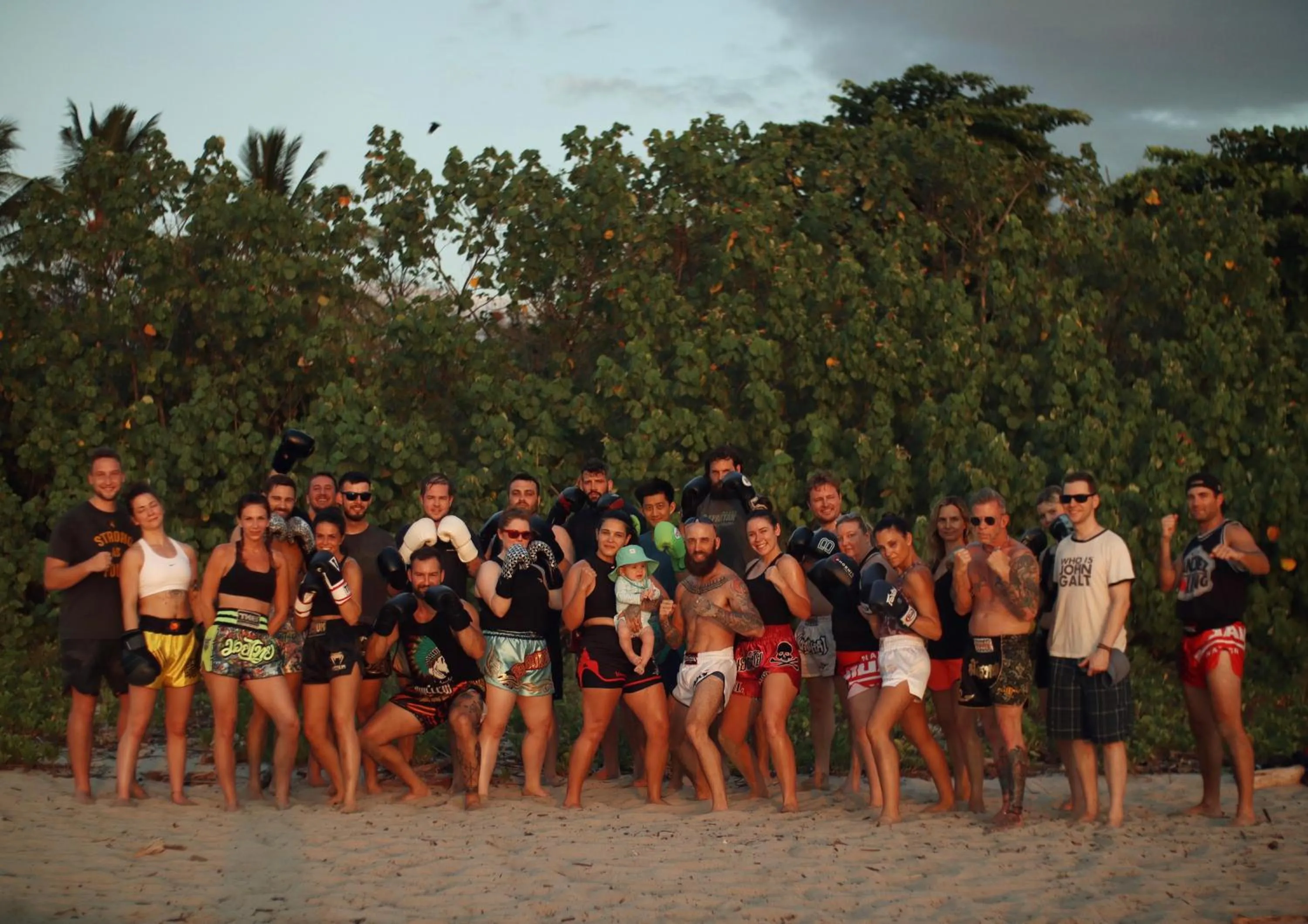 group of guests in Jungles Edge Hotel, Jiu Jitsu, Muay Thai Retreat Center