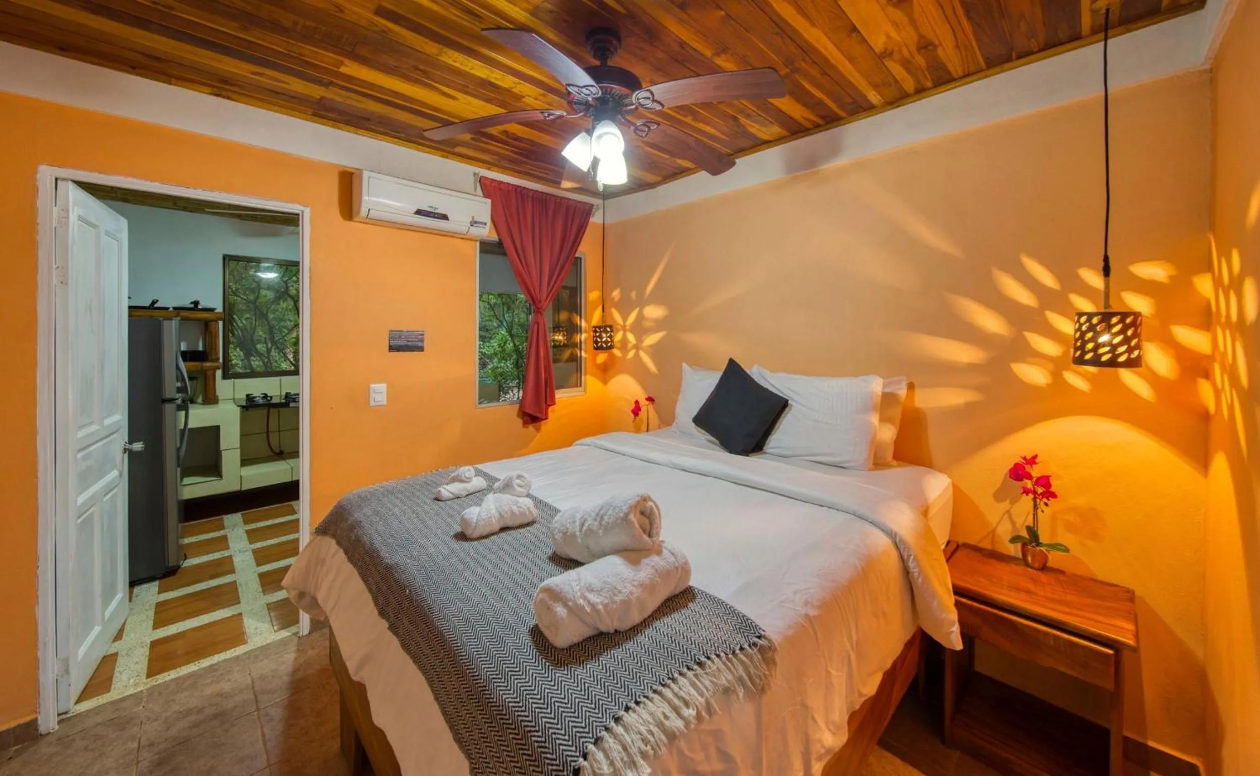 Bed in Jungles Edge Hotel, Jiu Jitsu, Muay Thai Retreat Center