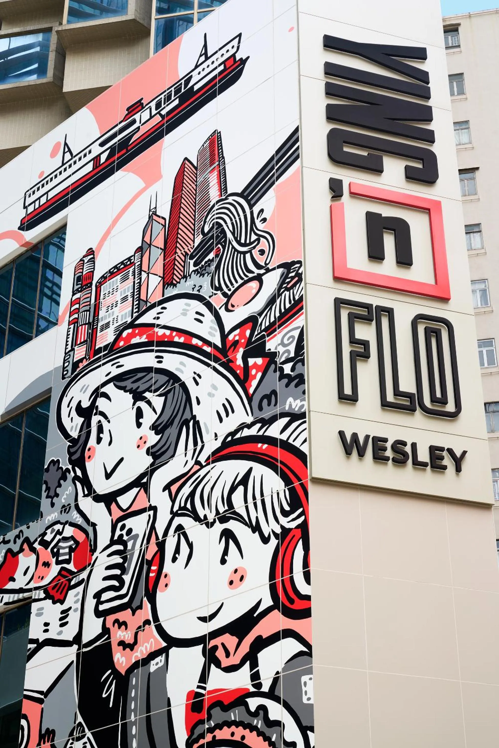 Property building in Ying'nFlo, Wesley Admiralty, Hong Kong