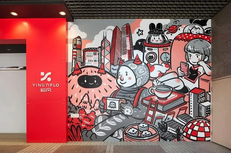 Property building in Ying'nFlo, Wesley Admiralty, Hong Kong