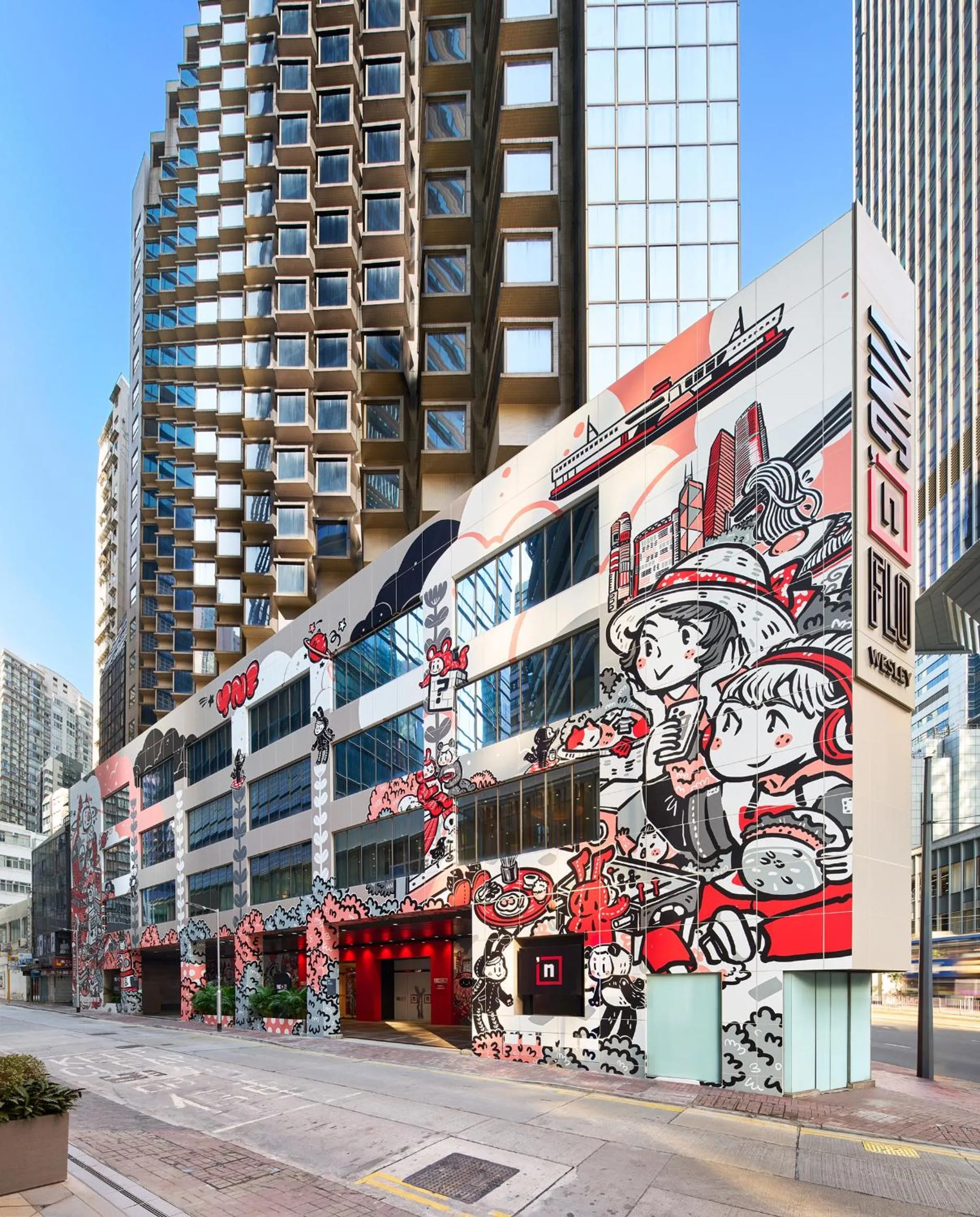 Property building in Ying'nFlo, Wesley Admiralty, Hong Kong