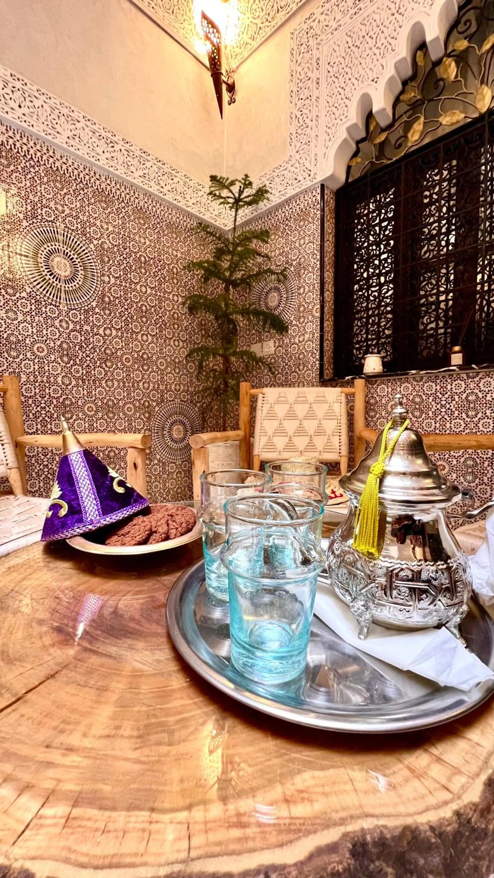Dining area in Riad Hayat