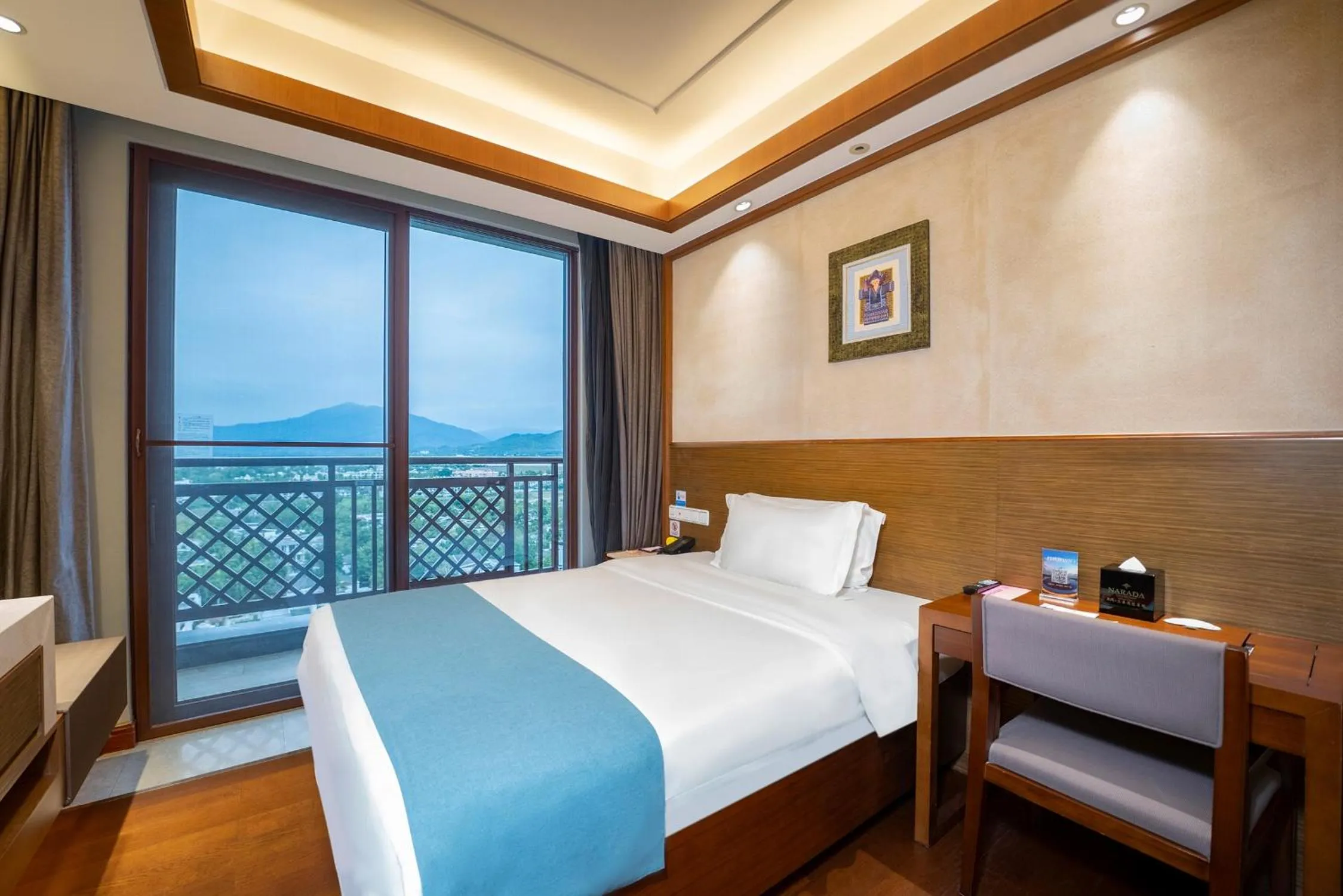 Balcony/Terrace, Bed in HNTI·Narada Sanya Bay Resort