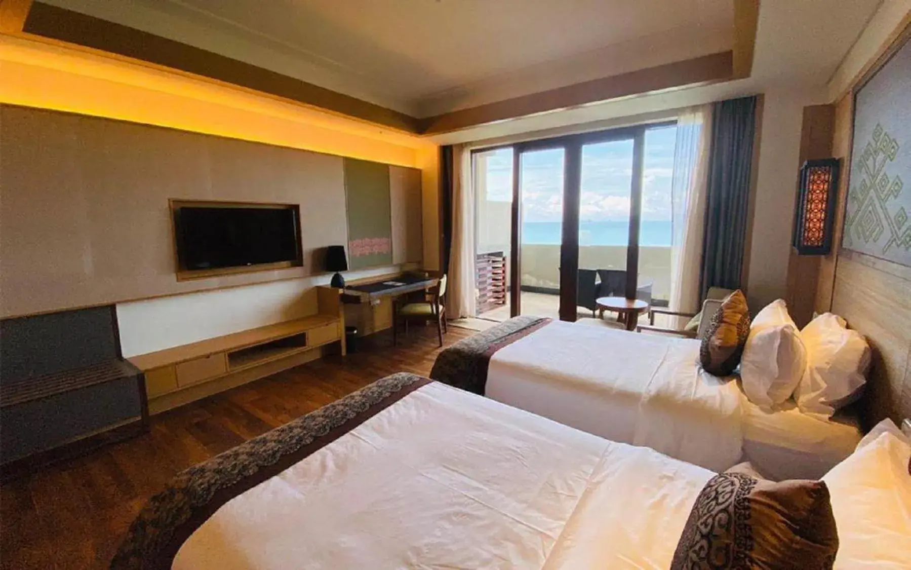 Bed in HNTI·Narada Sanya Bay Resort Bed in HNTI·Narada Sanya Bay Resort