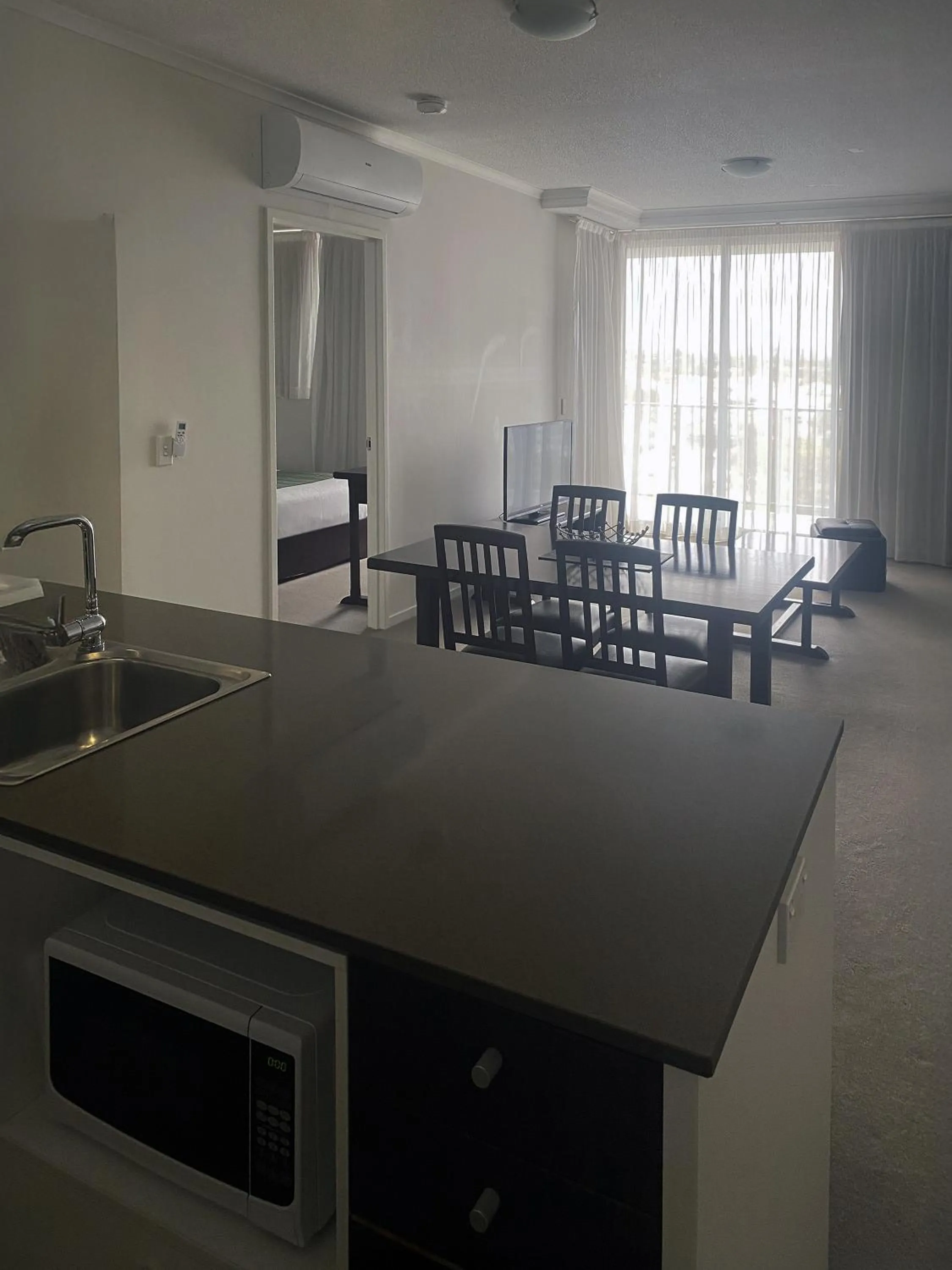 Living room in Curtis Central Apartments Official