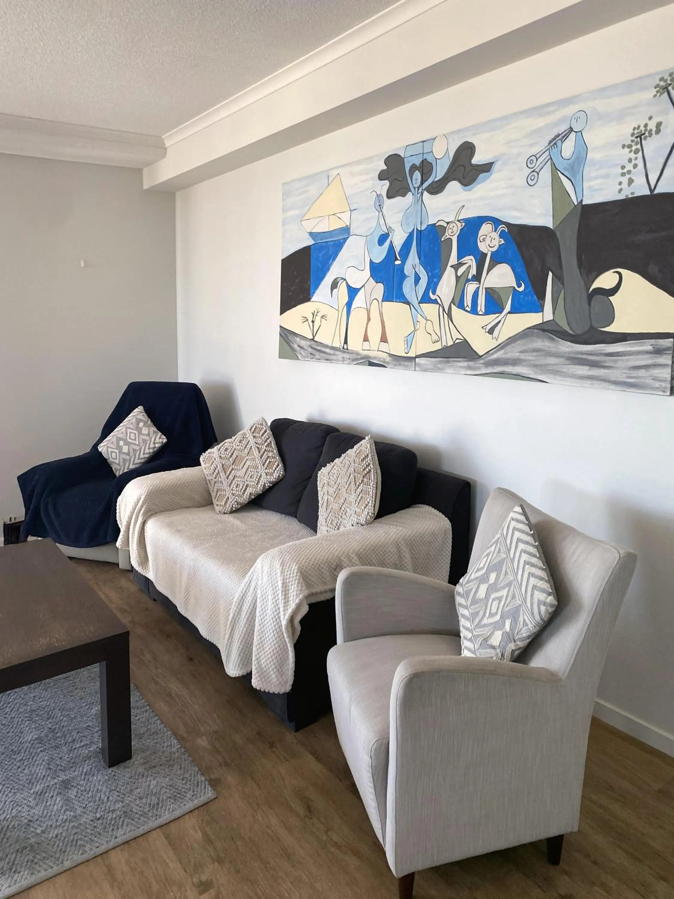 Living room in Curtis Central Apartments Official