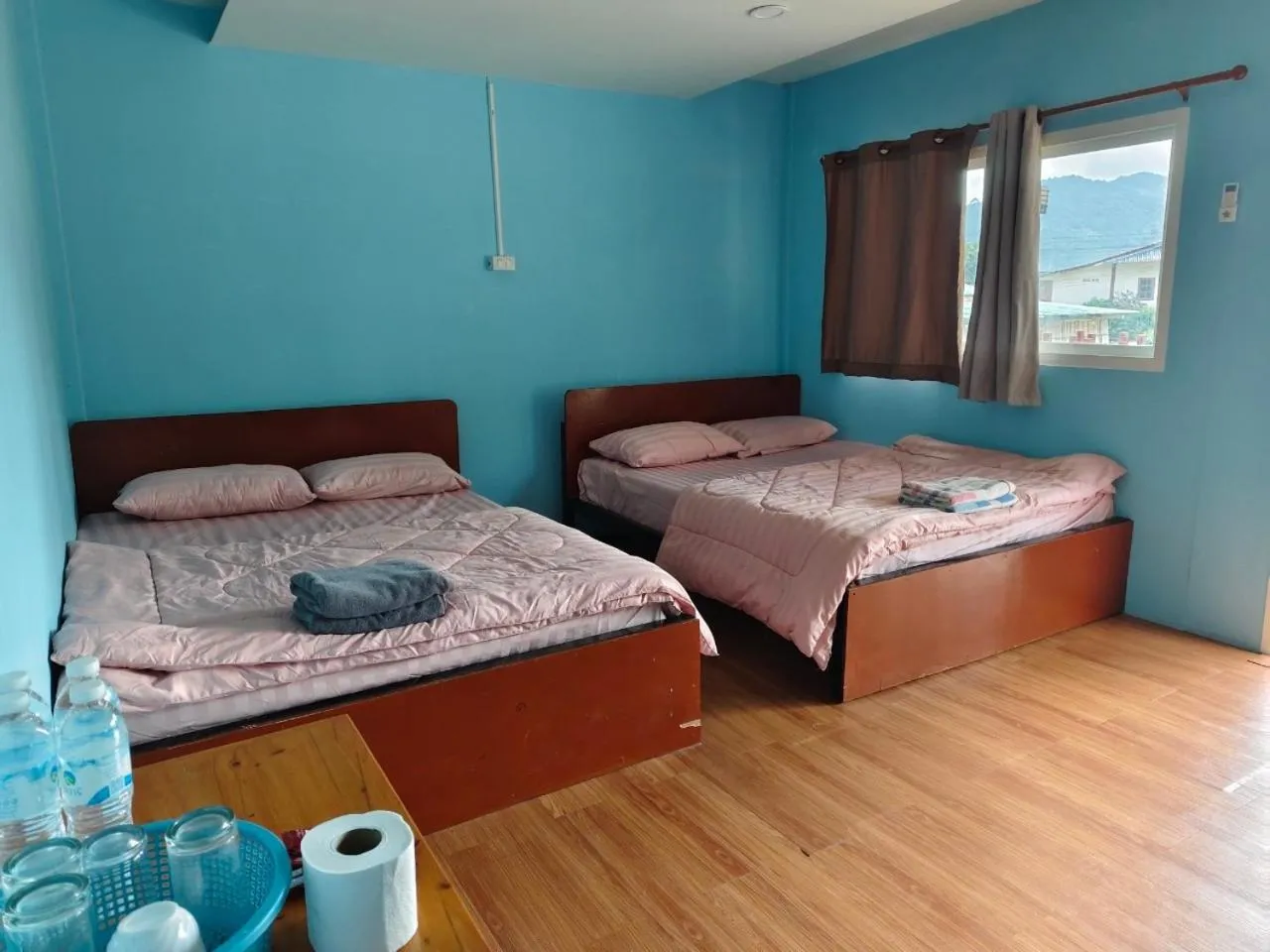 Bed in Inthanon Lao-Ju House