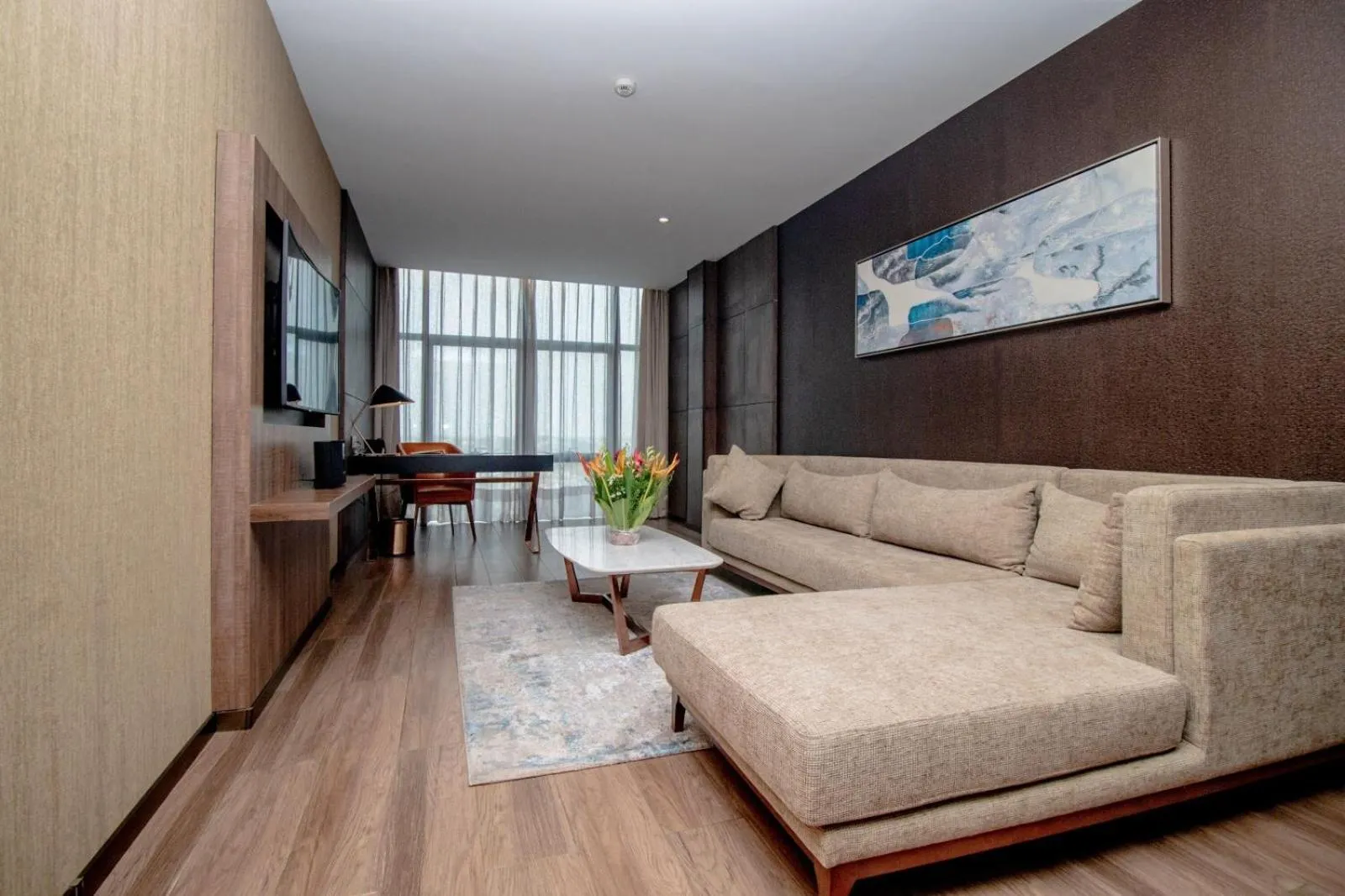 Seating area in CIKA GOLDEN HOTEL and SUITES