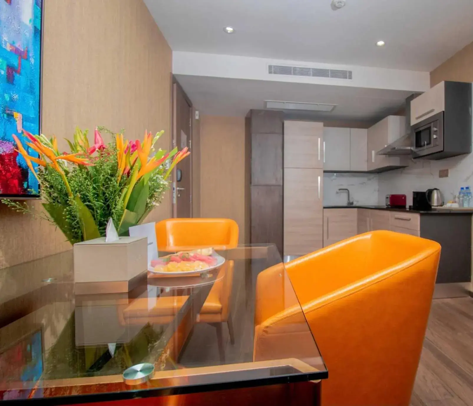 Seating area in CIKA GOLDEN HOTEL and SUITES Seating area in CIKA GOLDEN HOTEL and SUITES