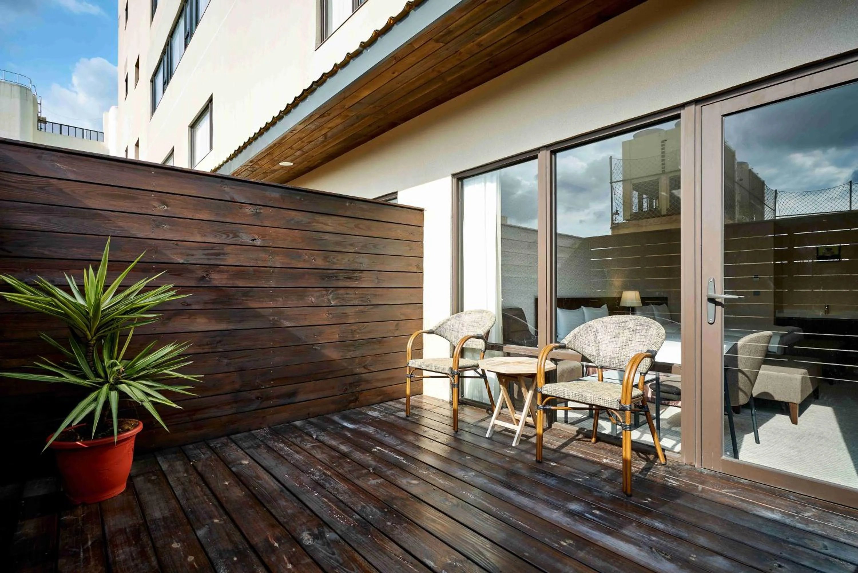 Patio in 雀客旅館台中來來