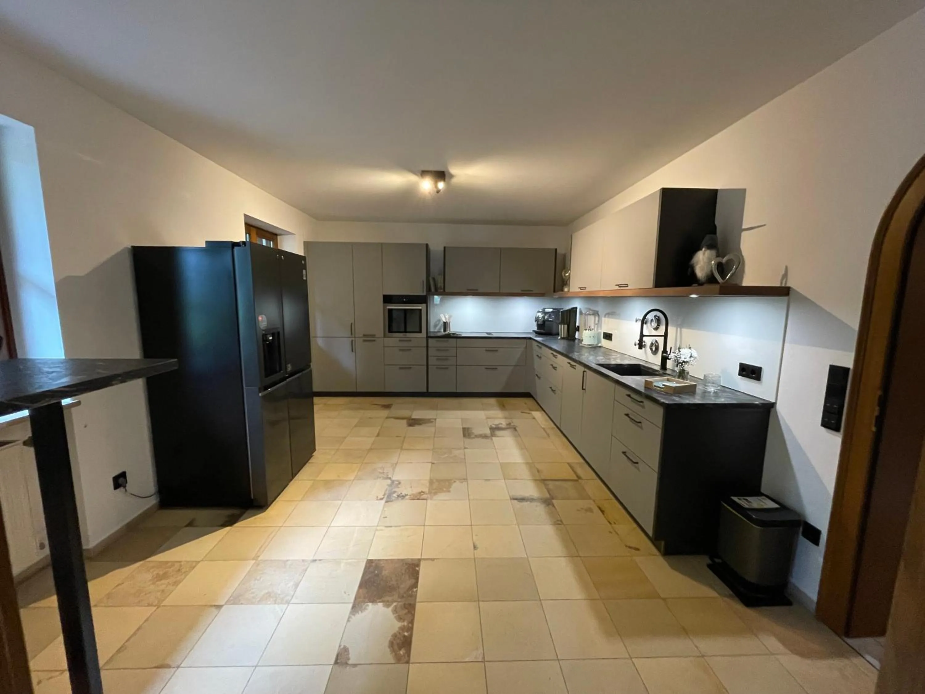 Kitchen or kitchenette in Ferienwohnung Bad Reichenhall (Nonn)