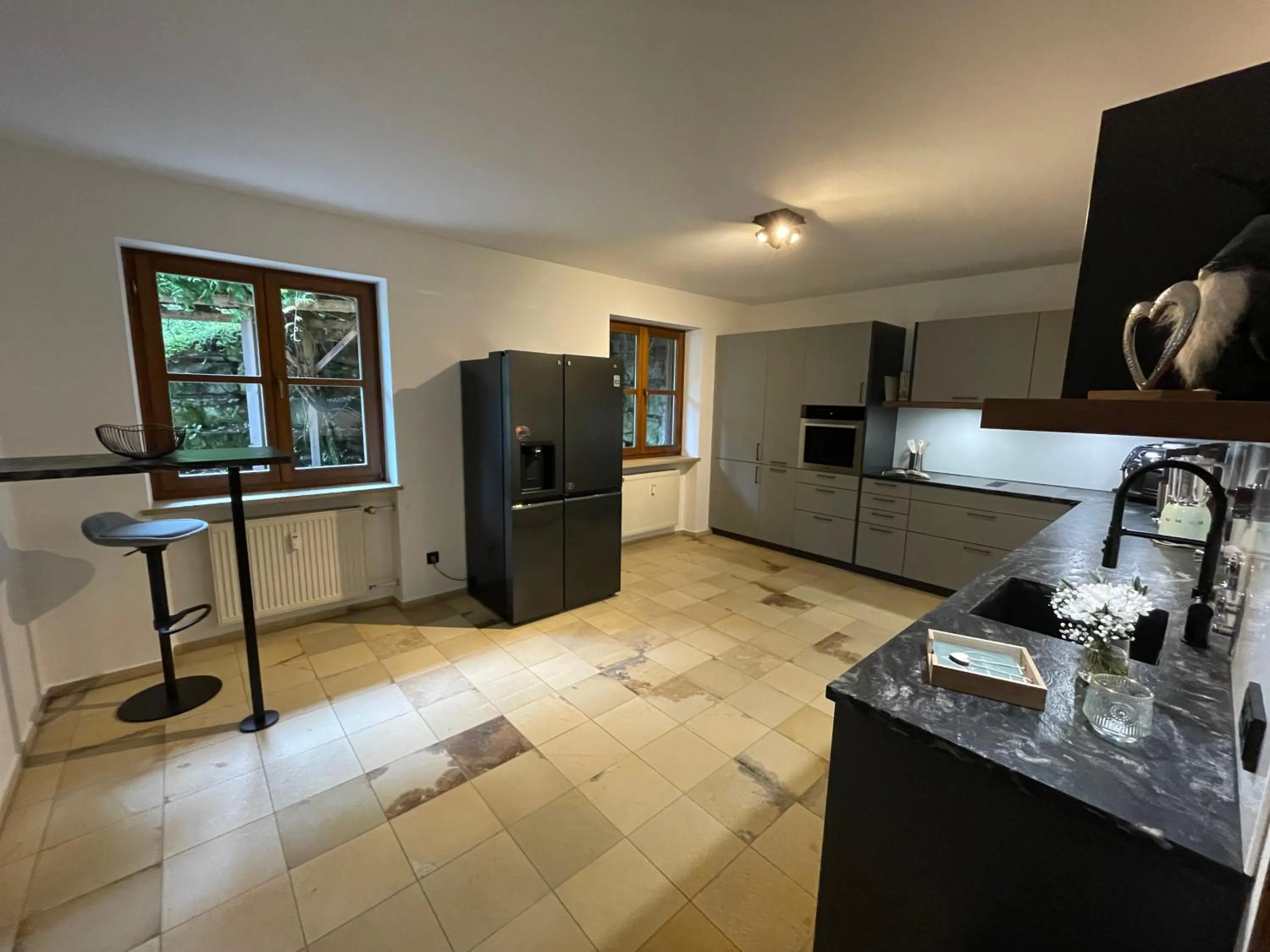 Kitchen or kitchenette in Ferienwohnung Bad Reichenhall (Nonn)
