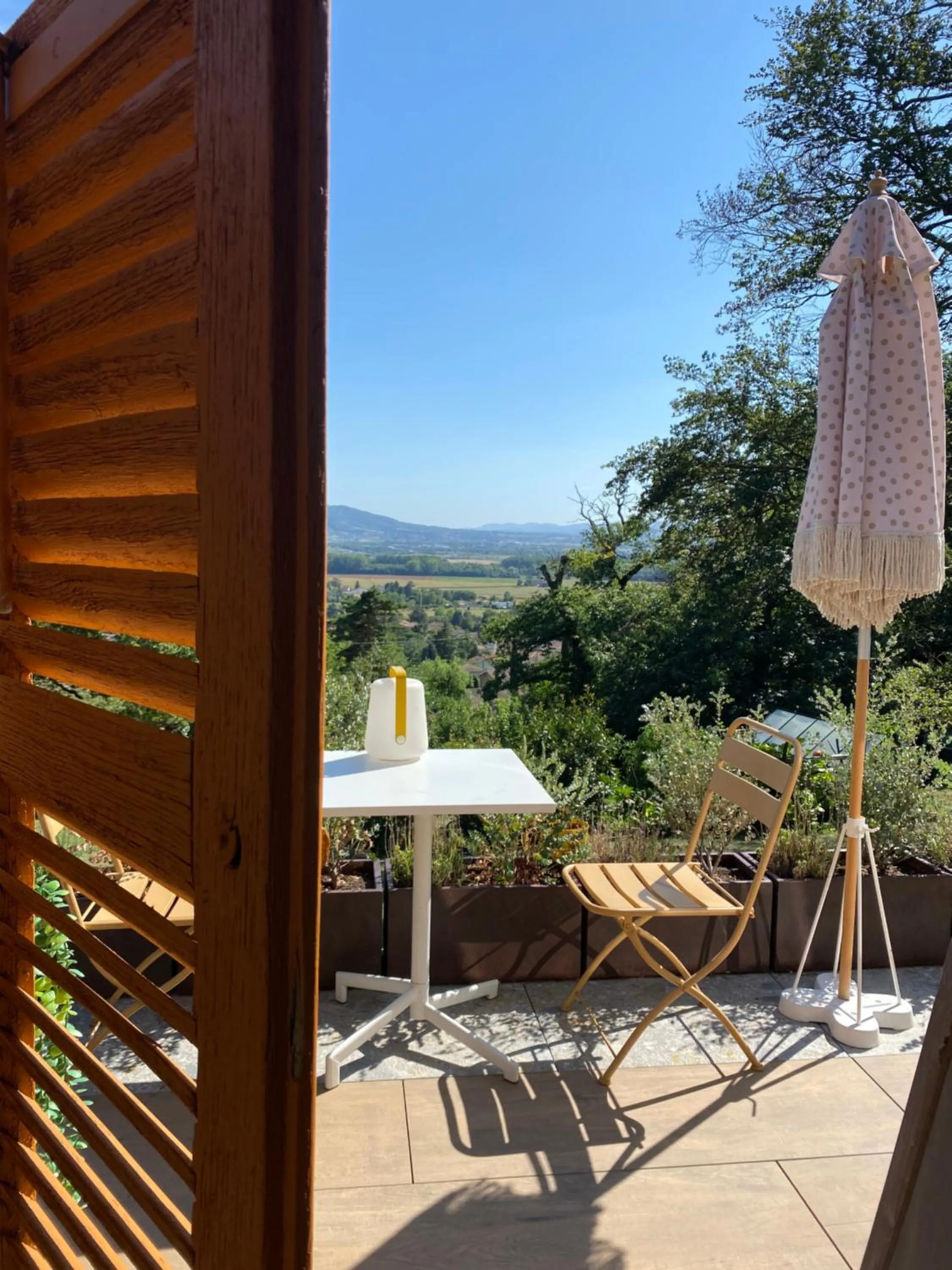 View (from property/room) in Domaine une HALTE