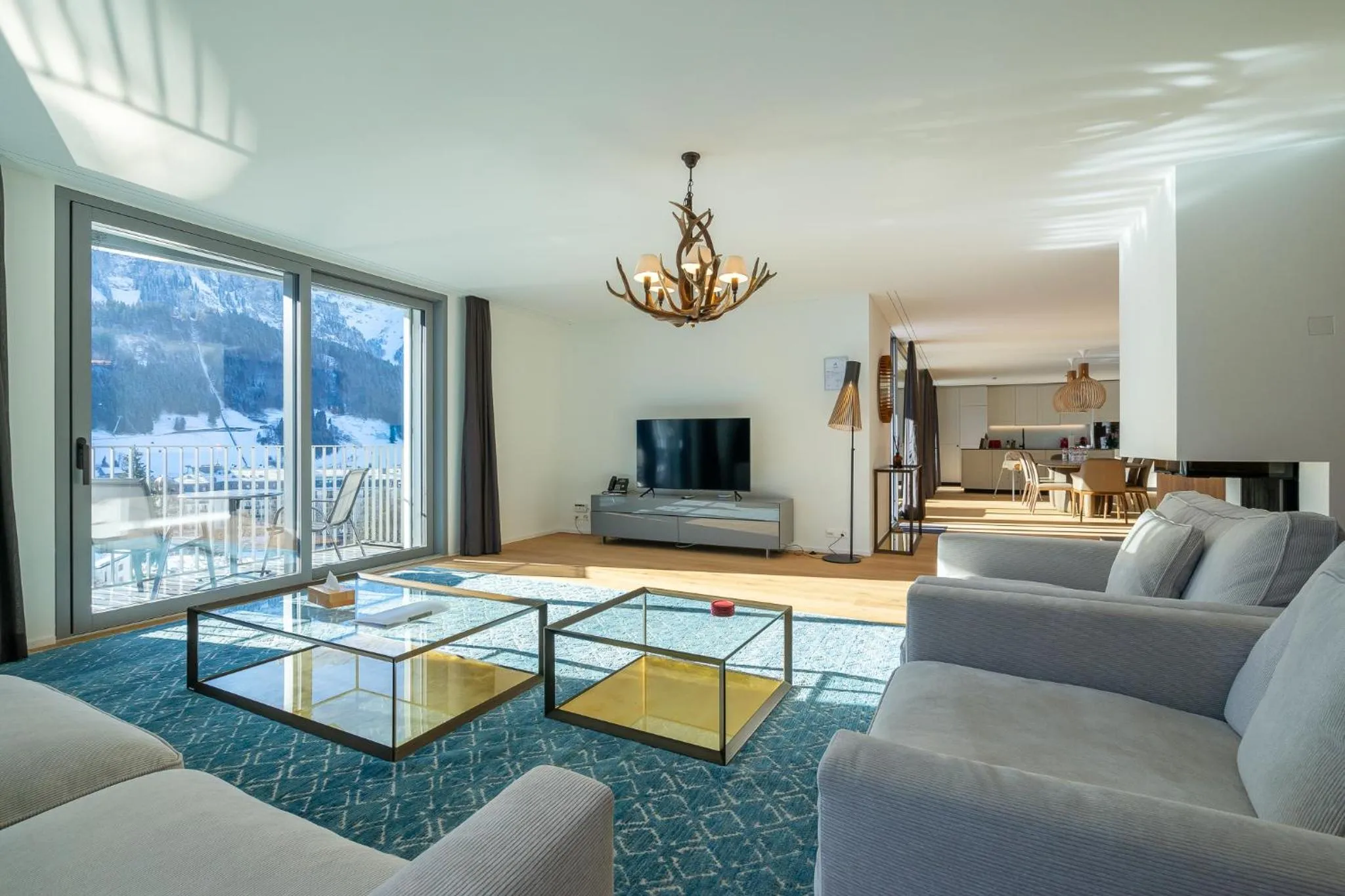 Living room in Swiss Hotel Apartments - Engelberg