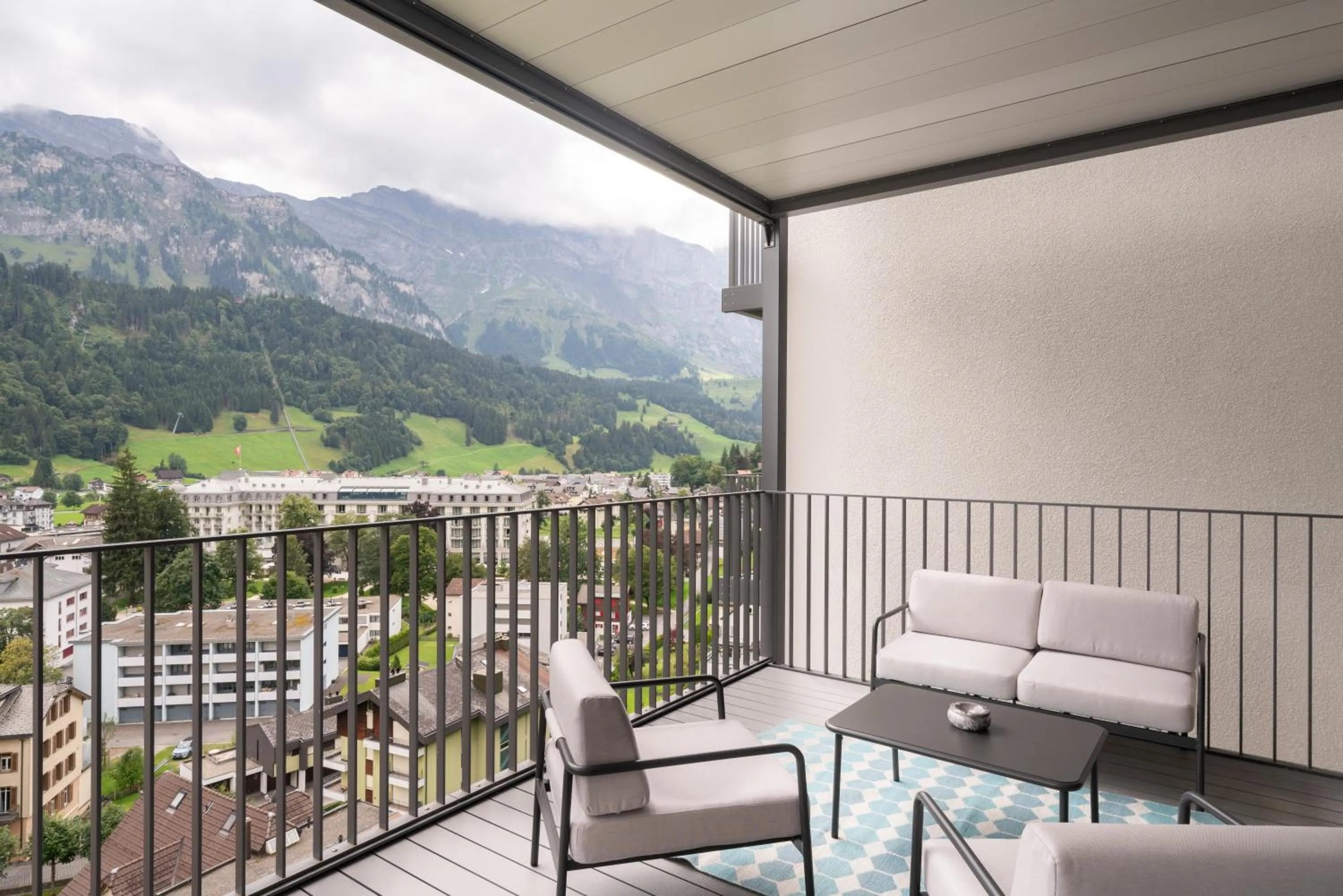 Patio in Swiss Hotel Apartments - Engelberg