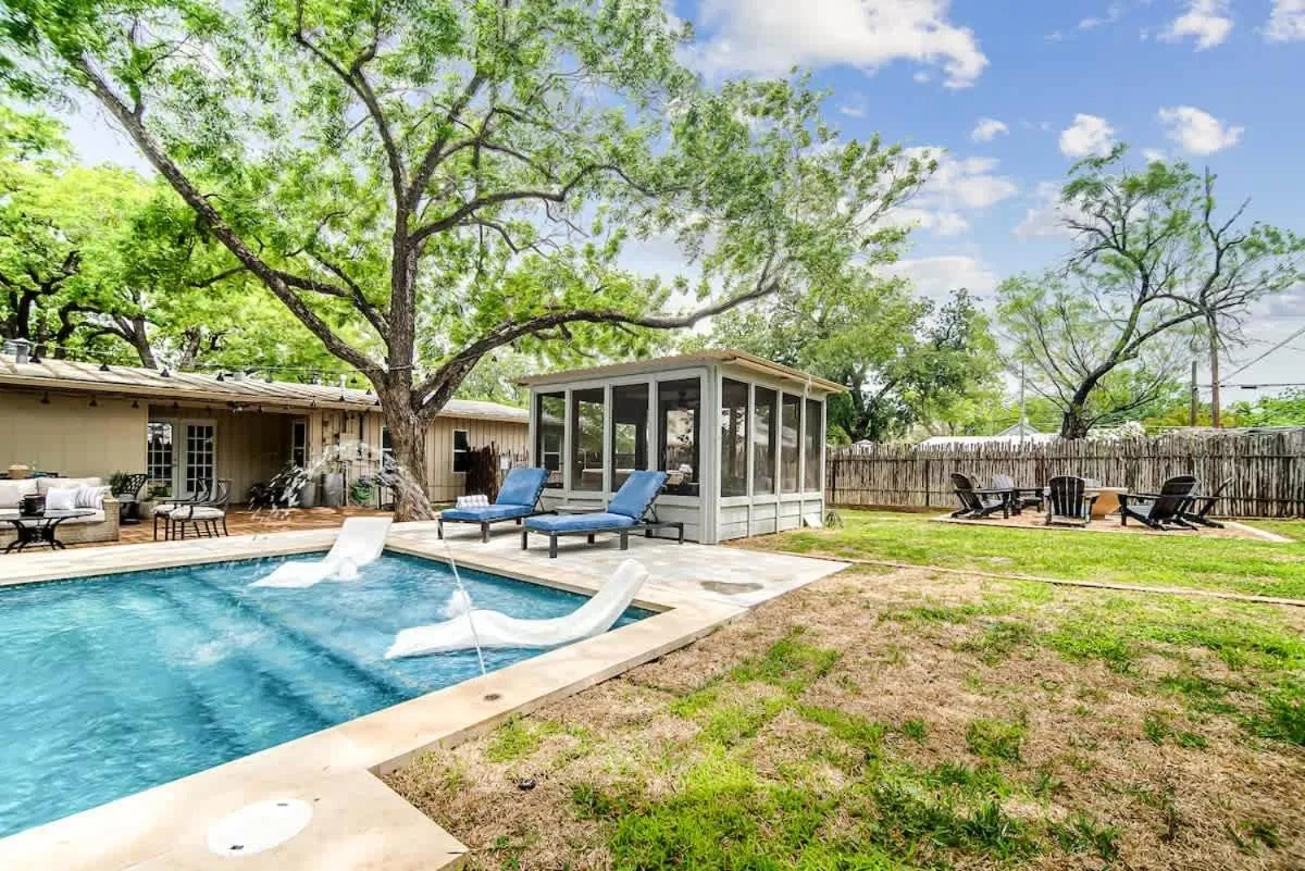 Swimming pool in Backyard Oasis w/Pool, Hot-Tub, Grill & Fire Pit!