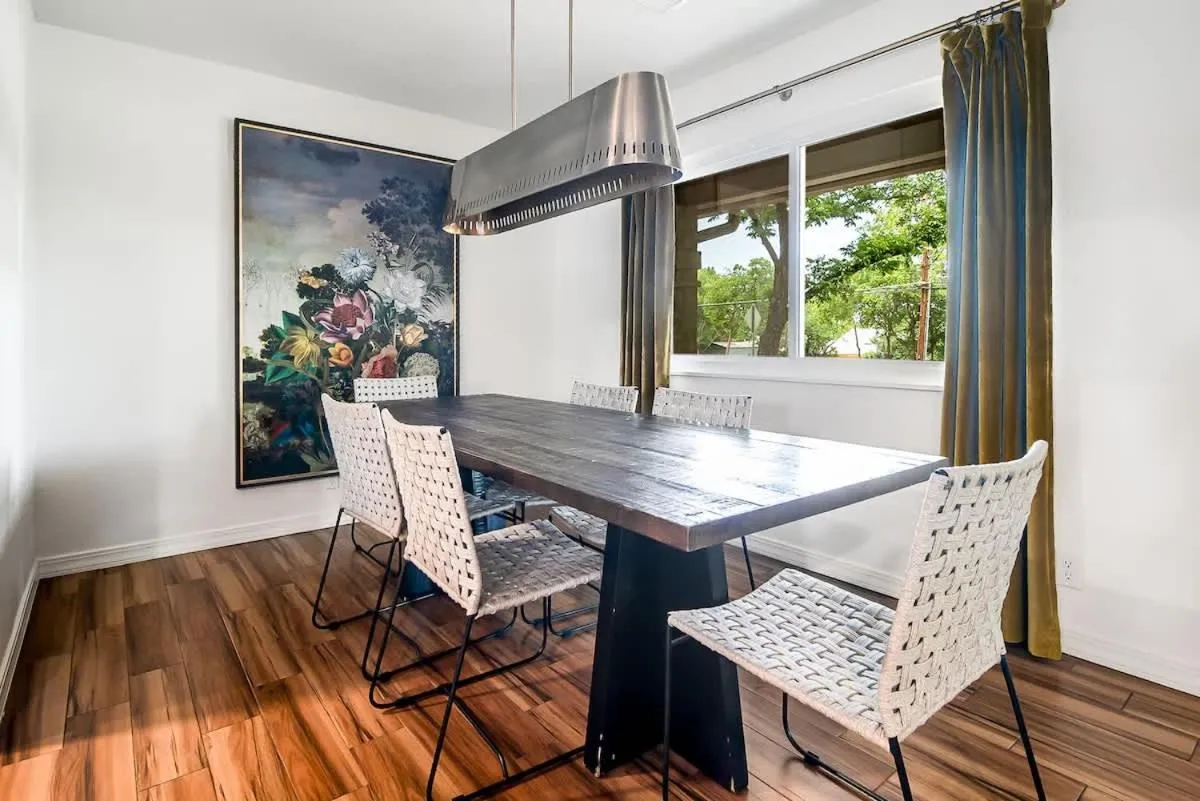 Dining area in Backyard Oasis w/Pool, Hot-Tub, Grill & Fire Pit!
