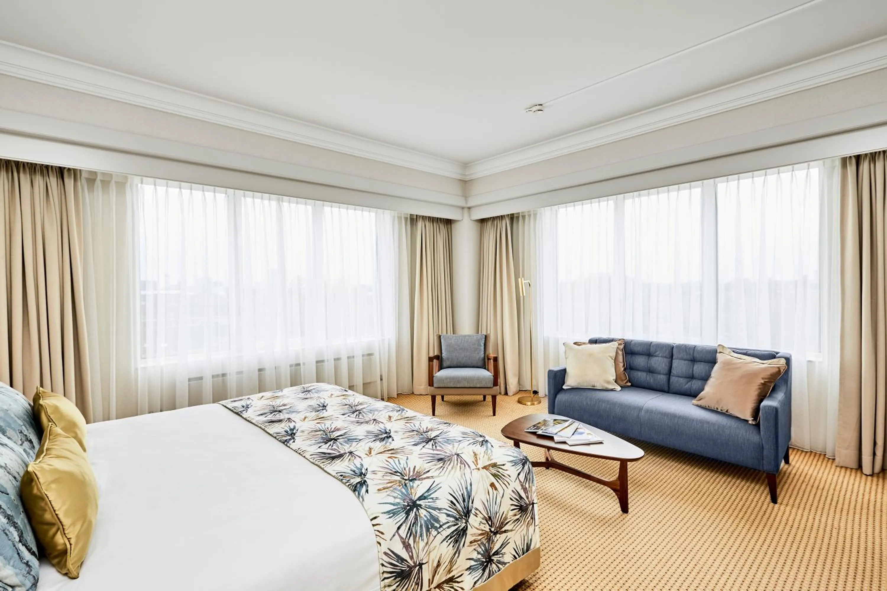 Patio, Bed in Hotel Okura Amsterdam – The Leading Hotels of the World