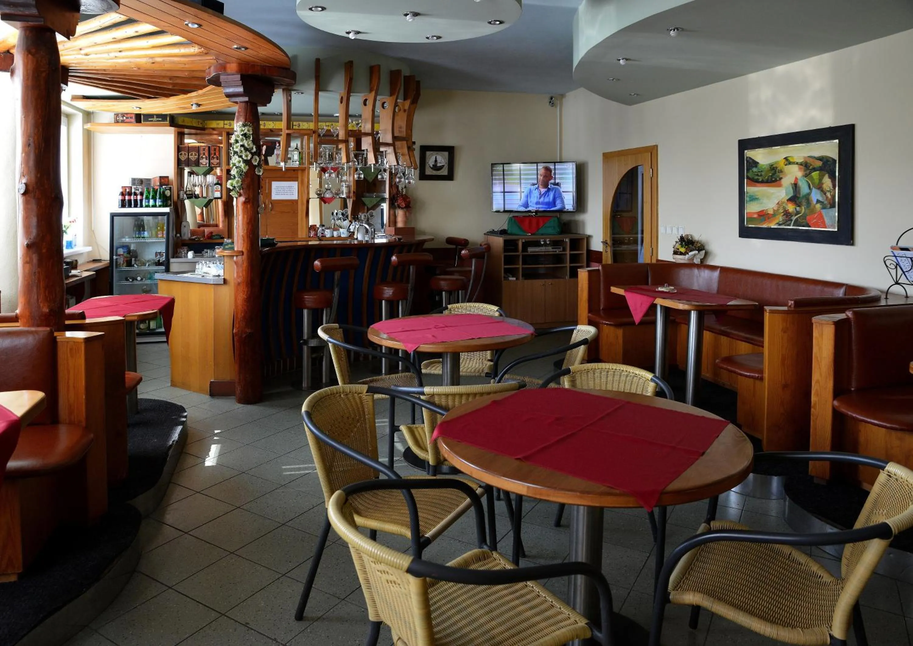 Lounge or bar in Penzion Agrothermal