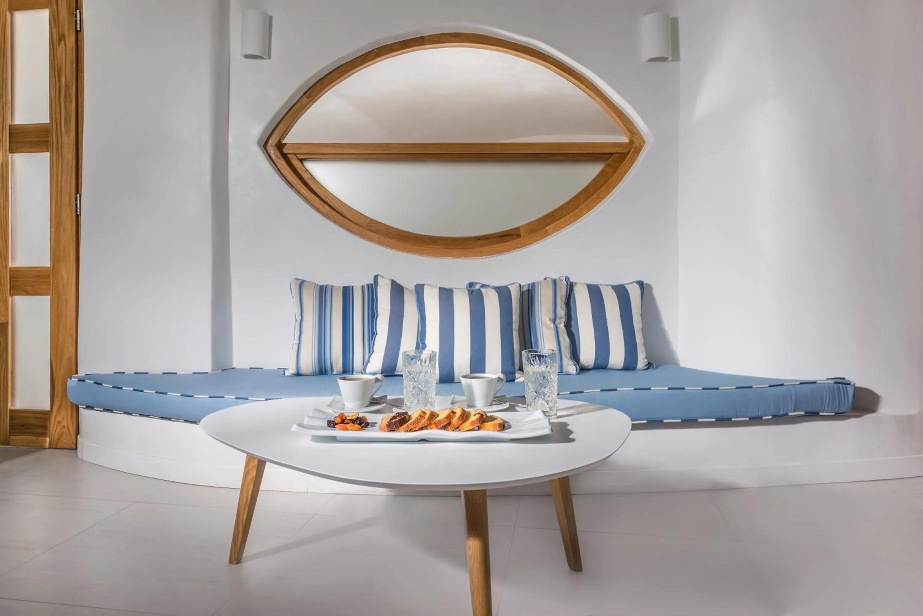 Seating area in Elite Luxury Suites