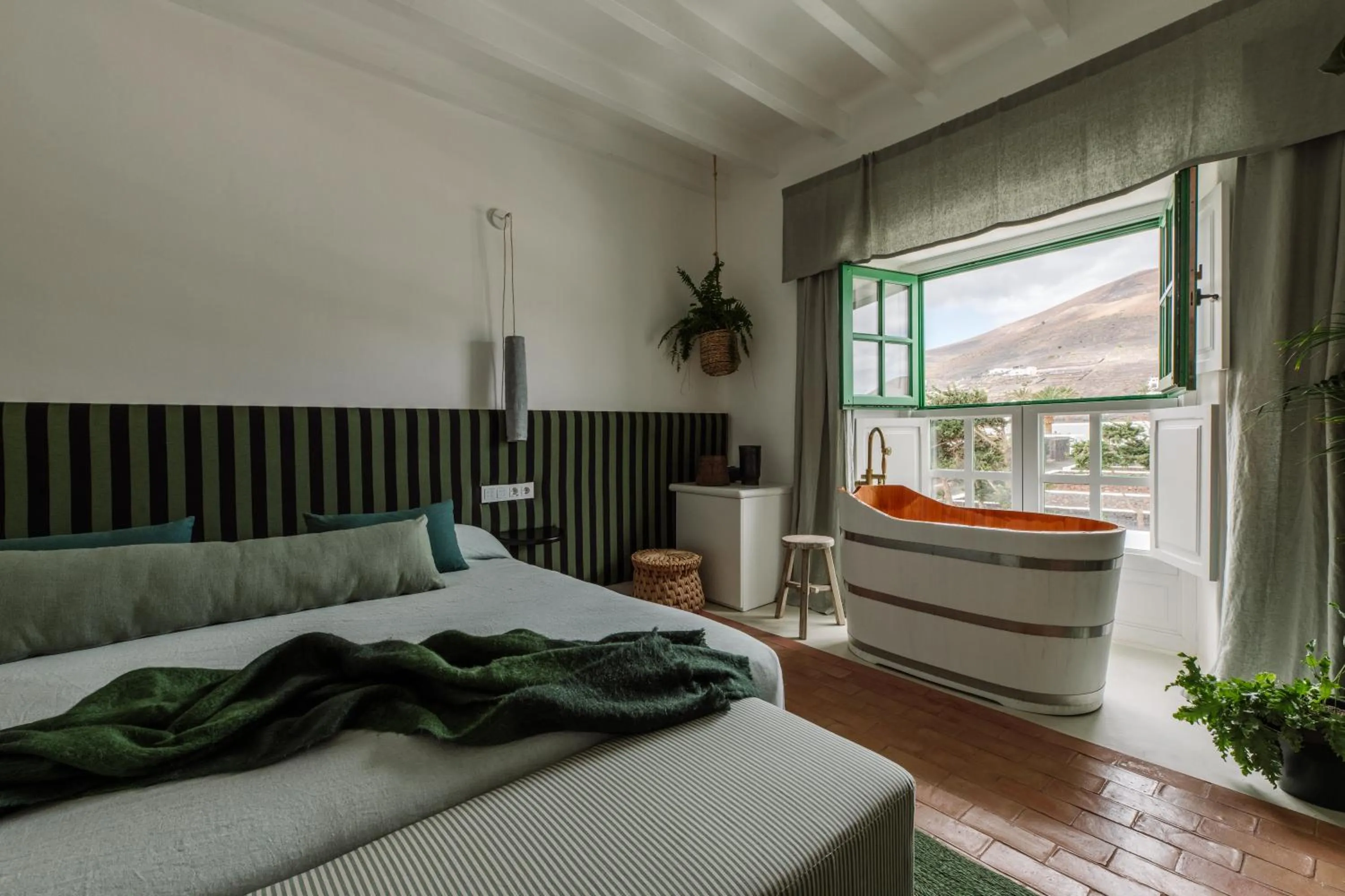 View (from property/room), Bed in César Lanzarote Luxury Boutique Hotel - Adults Only