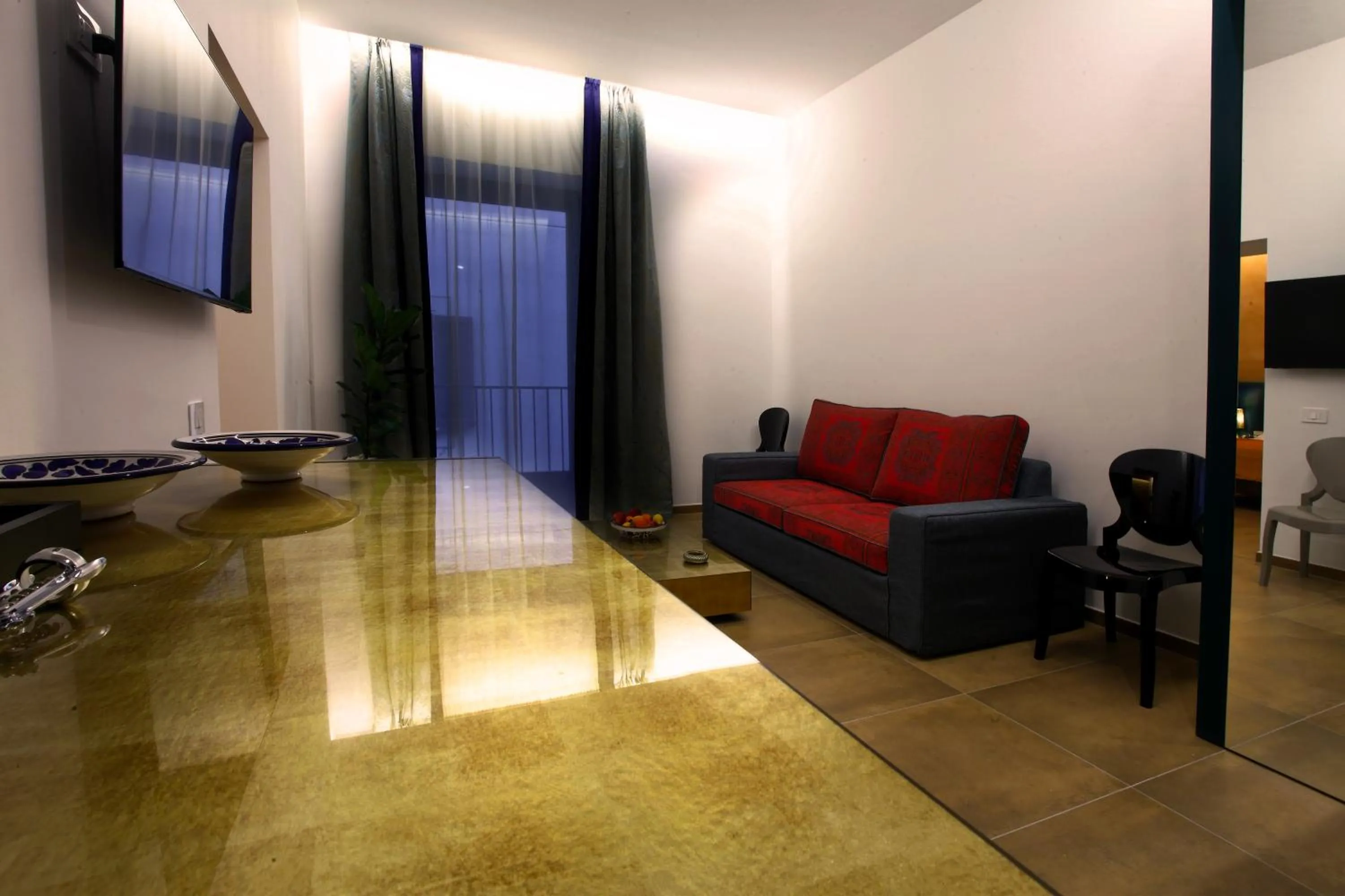 Living room in Palazzo Cartari