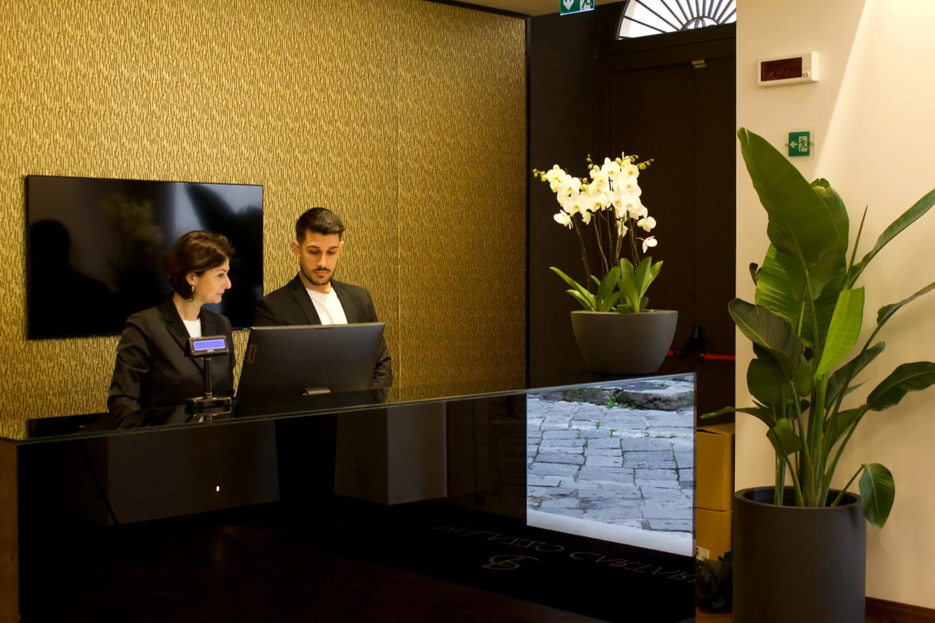 Lobby or reception in Palazzo Cartari