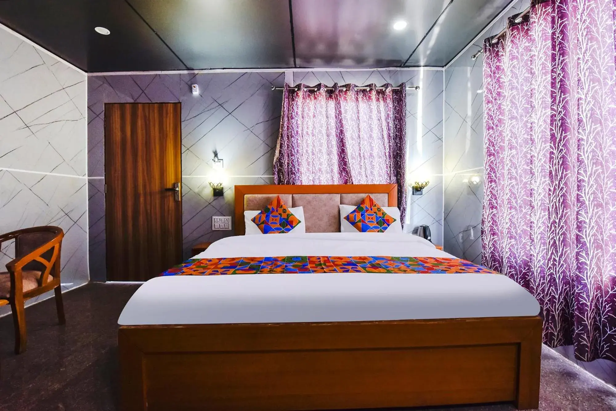 Bed in FabHotel Neilkanth Bed in FabHotel Neilkanth