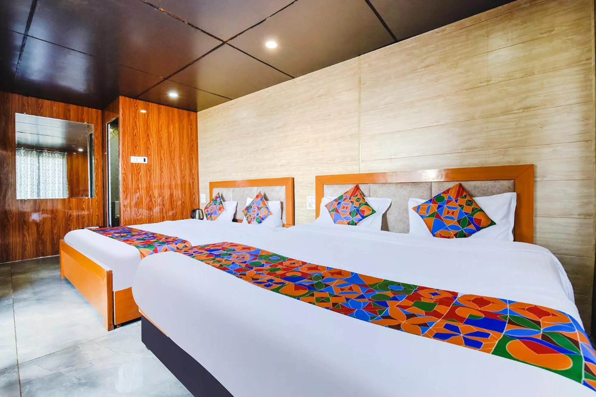 Bed in FabHotel Neilkanth