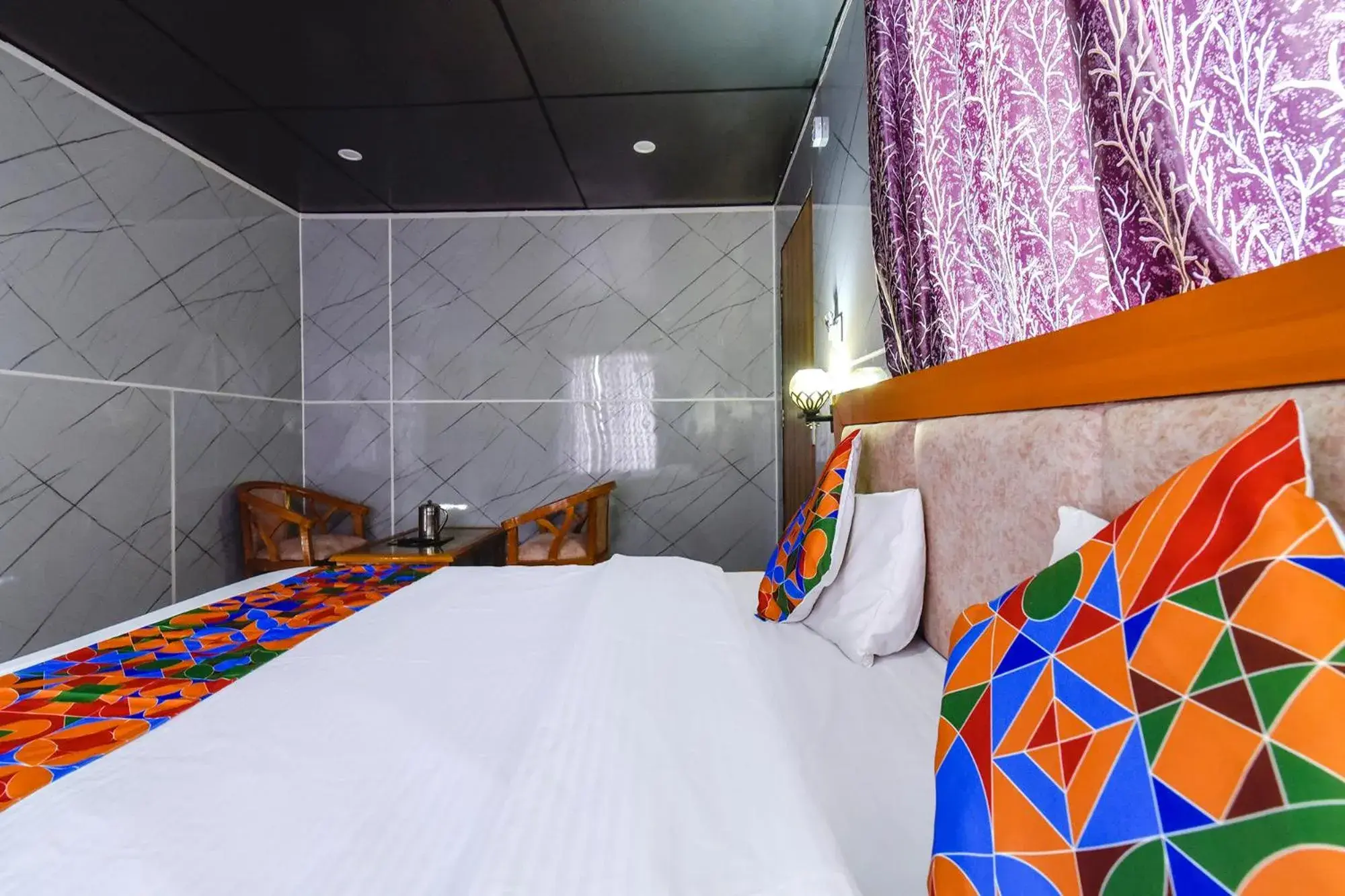Bed in FabHotel Neilkanth Bed in FabHotel Neilkanth