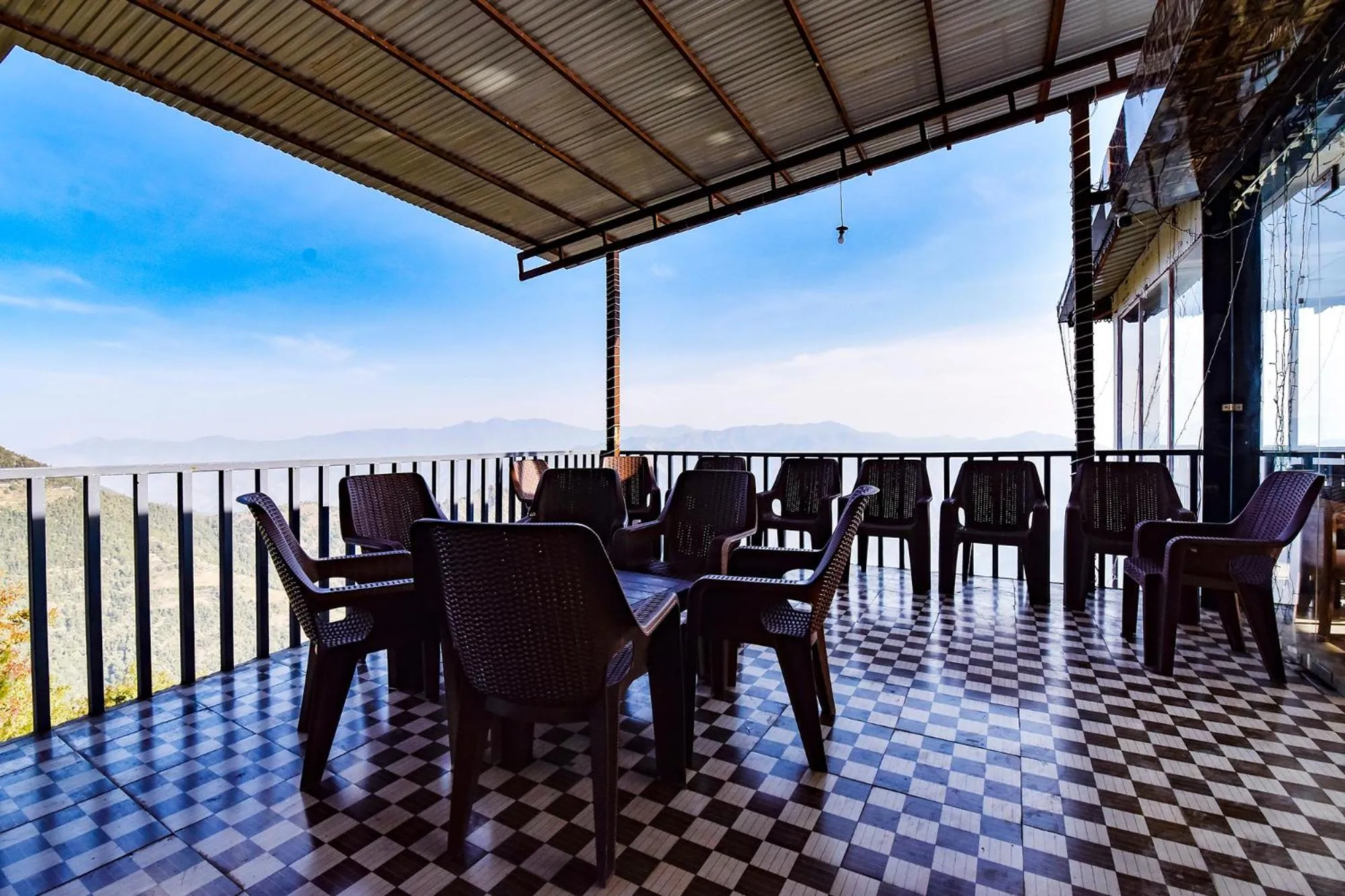 Seating area in FabHotel Neilkanth