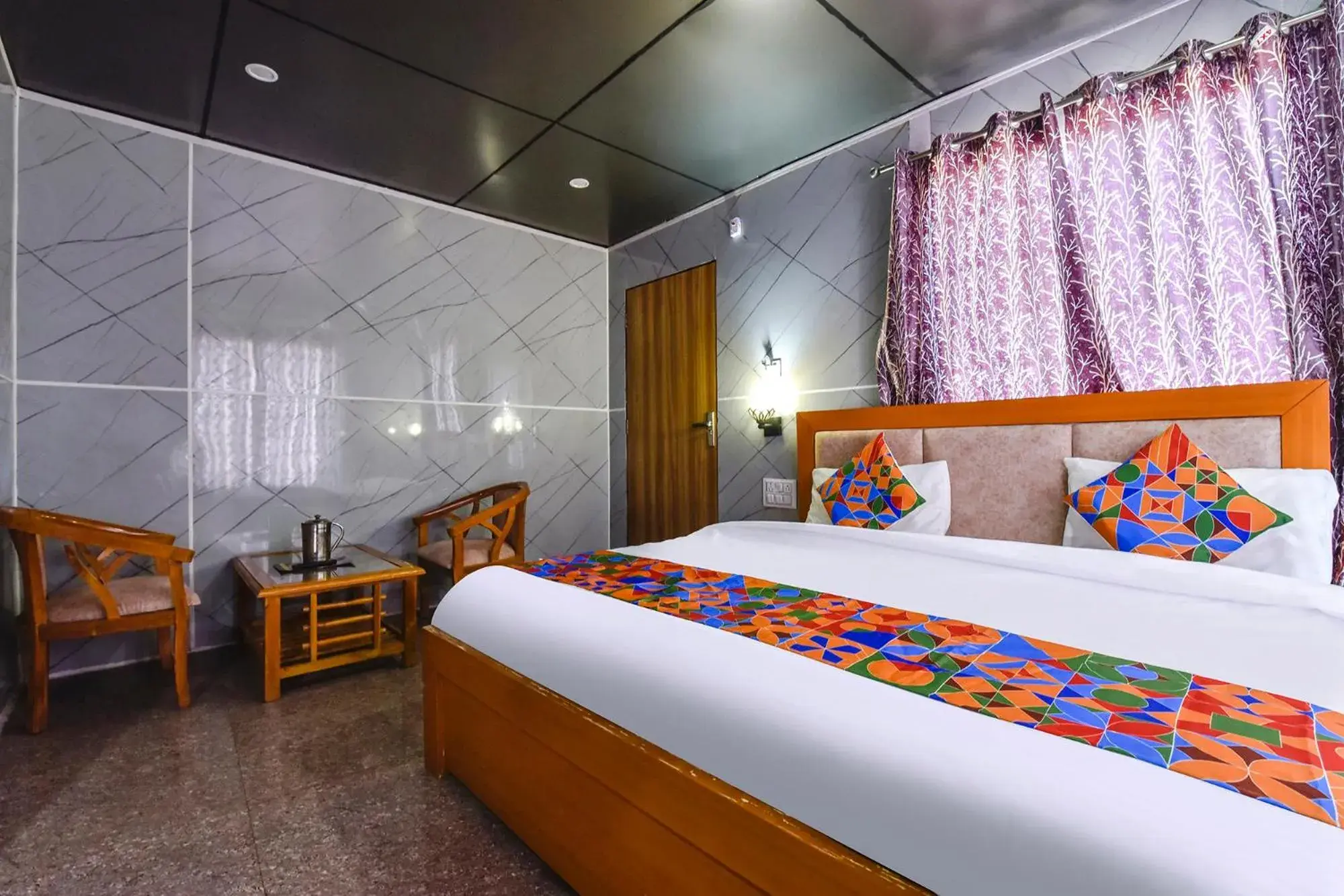 Bed in FabHotel Neilkanth Bed in FabHotel Neilkanth