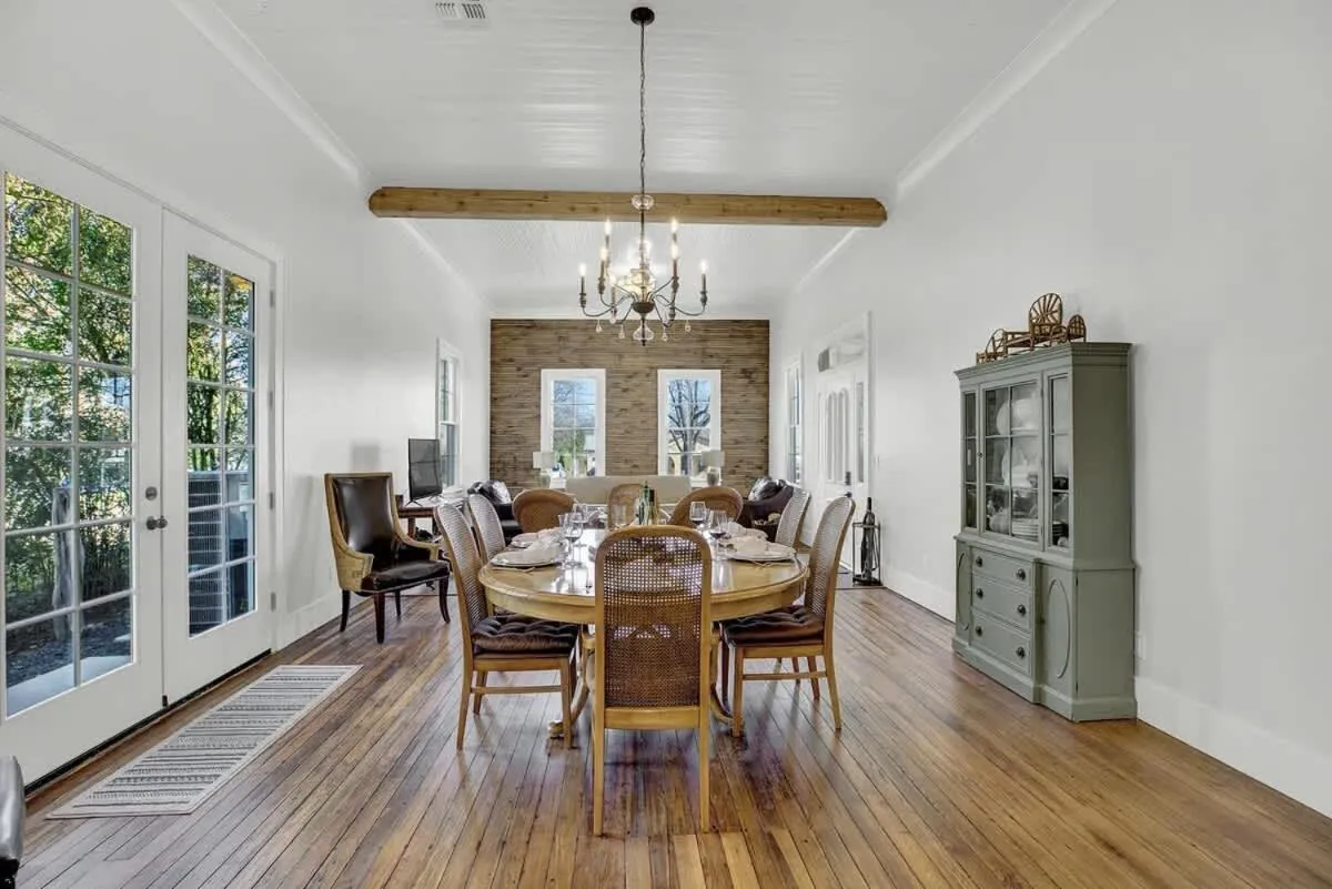 Dining area in New! Luxurious Home with Wine Cellar & Firepit!