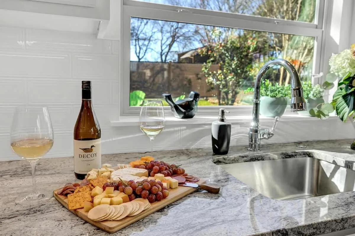 Food and drinks in New! Luxurious Home with Wine Cellar & Firepit!