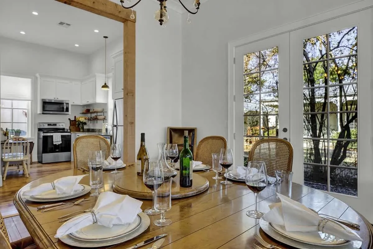 Dining area in New! Luxurious Home with Wine Cellar & Firepit!