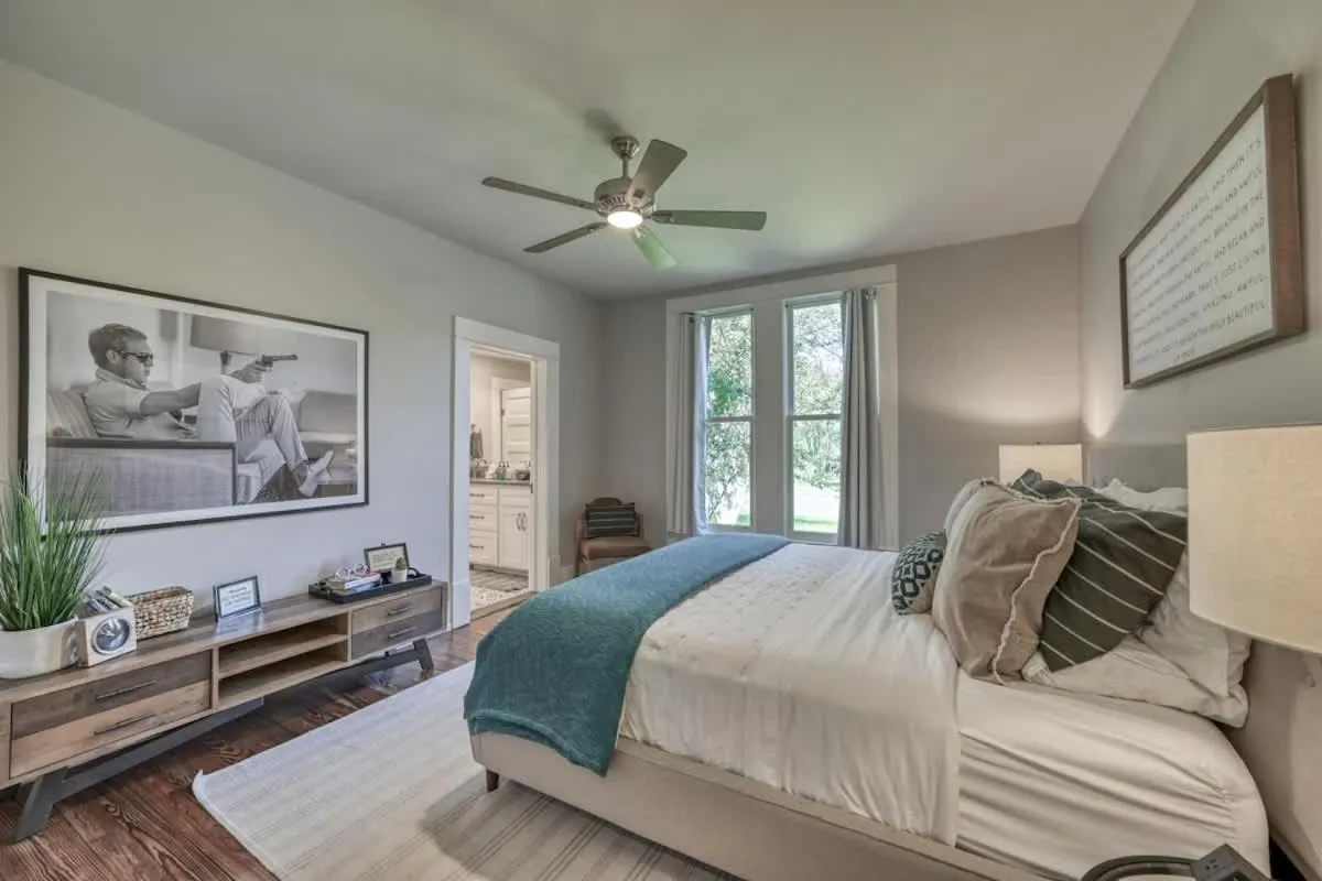 Bed in Modern Luxurious Home with game room