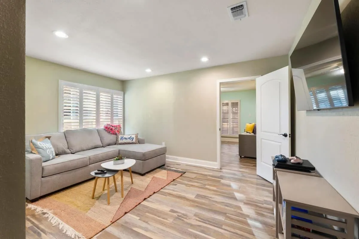 Living room in Luxury on Lake LBJ with Hot Tub Firepit & Boat Slip